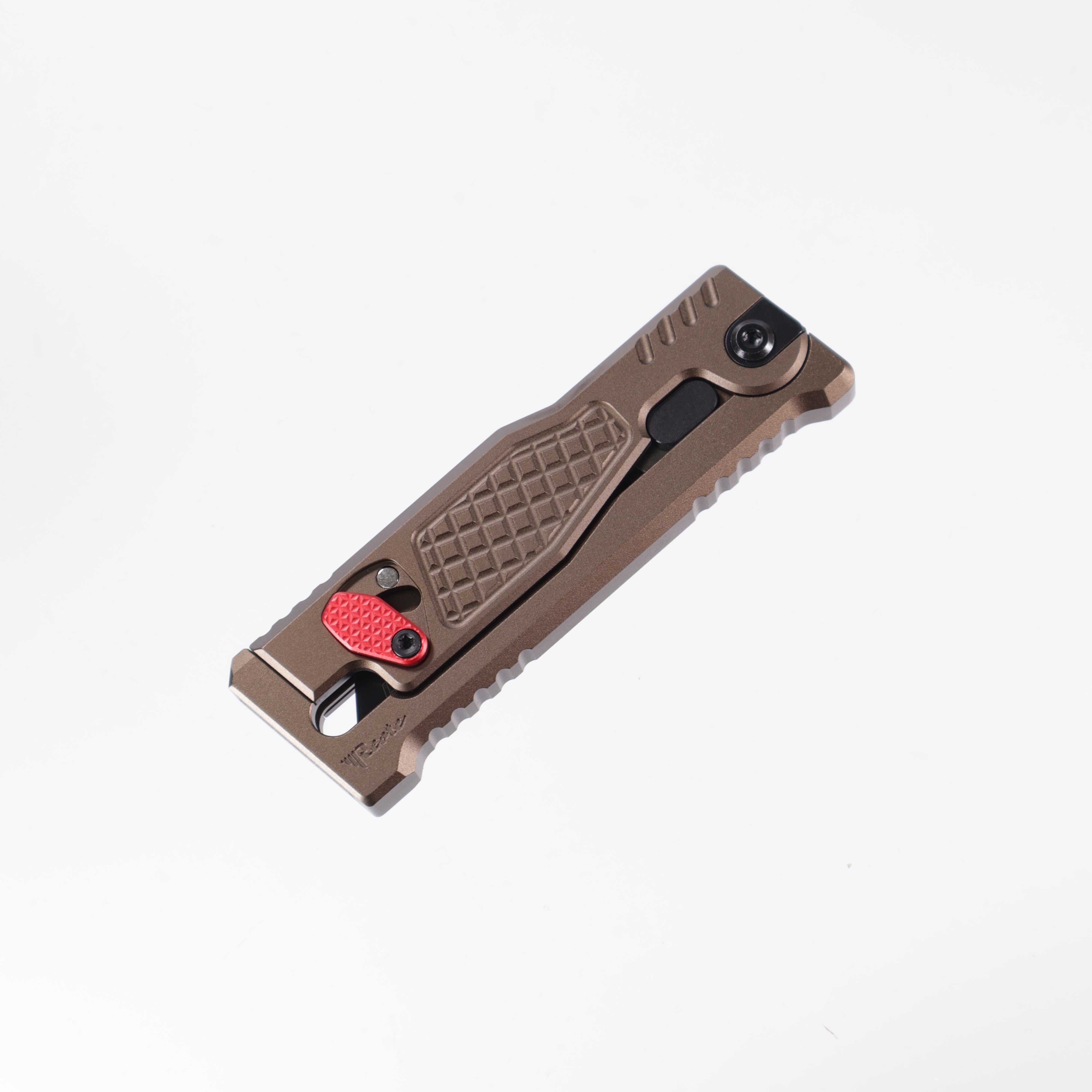 Reate EXO-U Utility - Diamond Pattern Copper, Aluminum Handle Box Cutter
