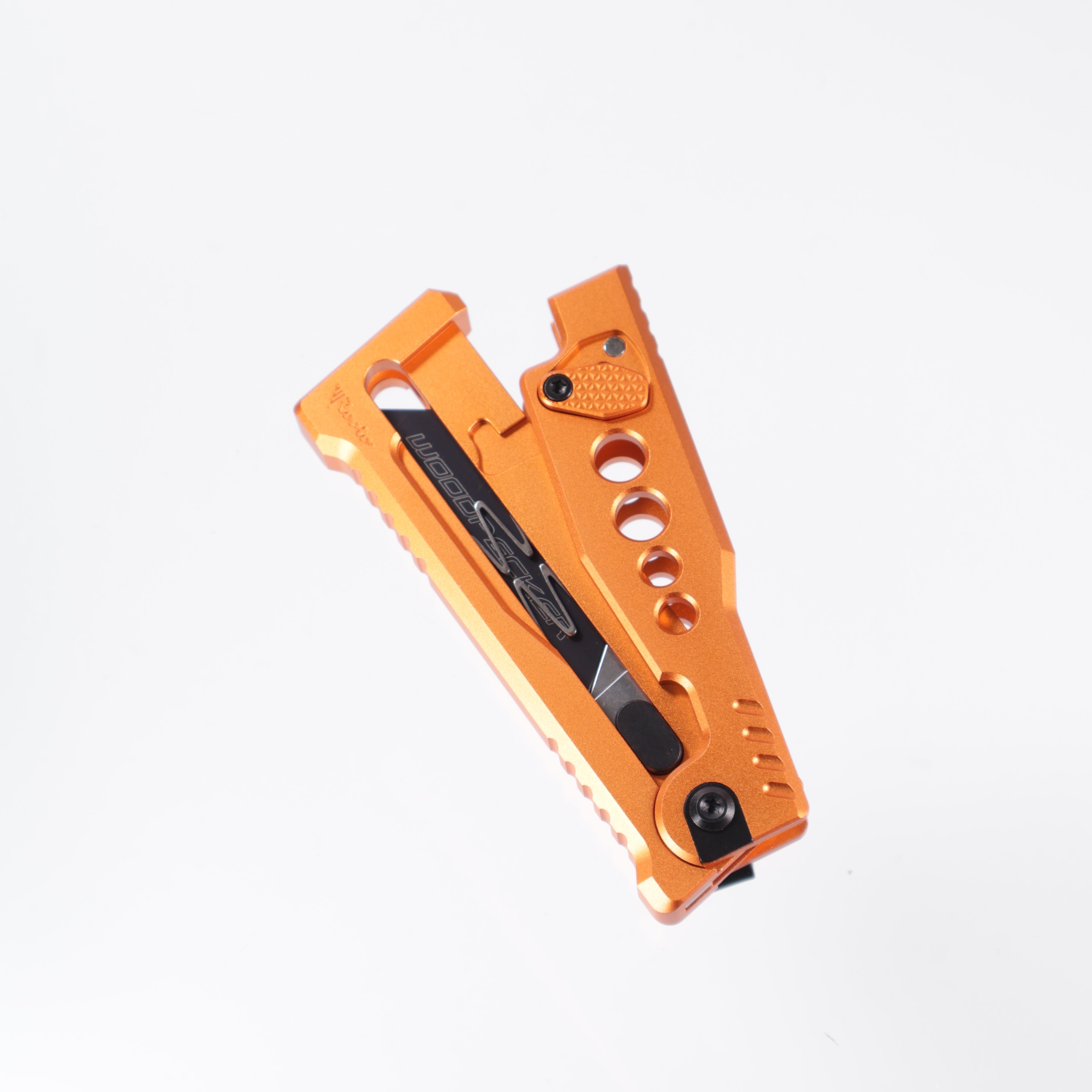 Reate EXO-U Utility - Speedhole Orange, Aluminum Handle Box Cutter