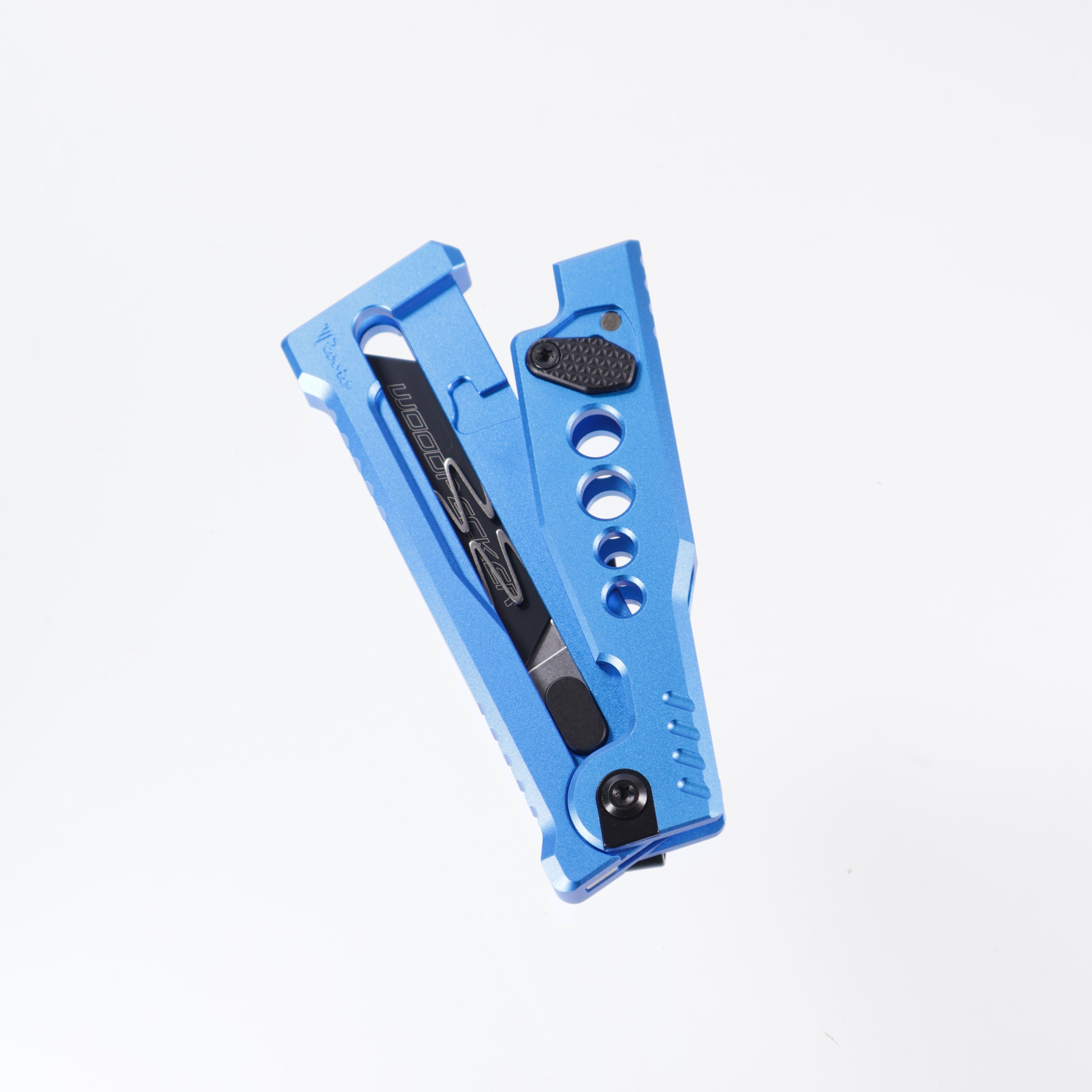 Reate EXO-U Utility - Speedhole Dark Blue, Aluminum Handle Box Cutter