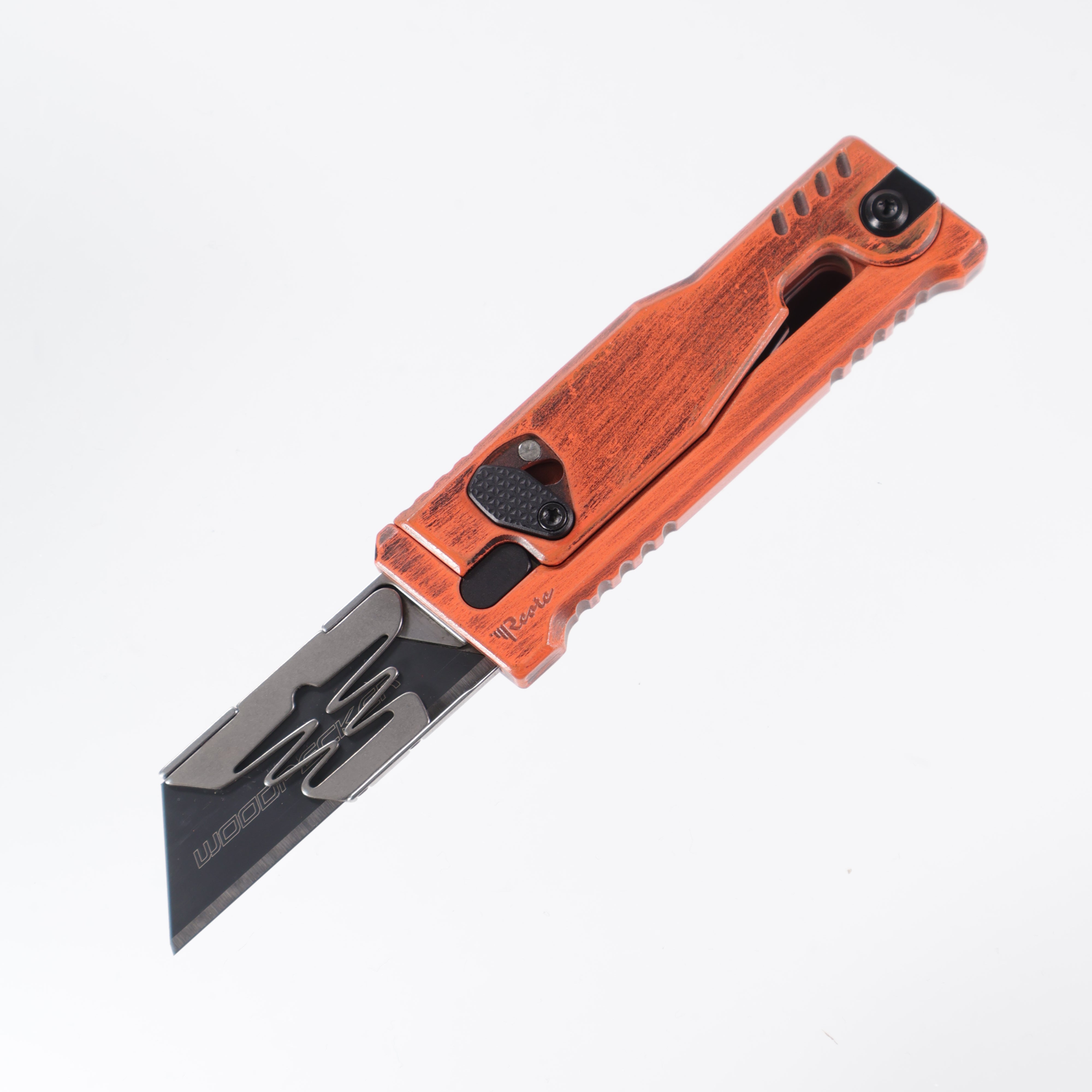 Reate EXO-U Utility - Orange, Aluminum Handle Box Cutter