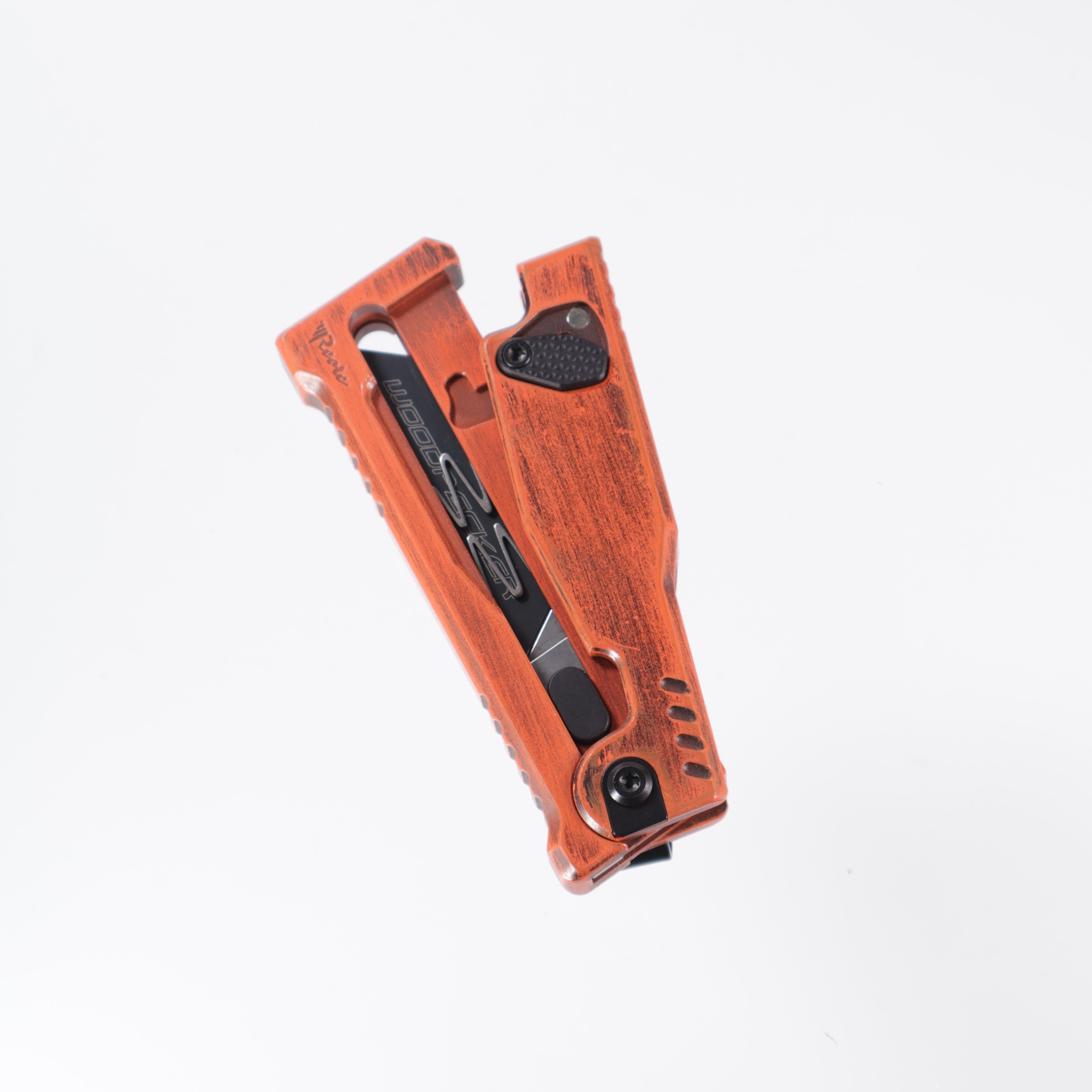 Reate EXO-U Utility - Orange, Aluminum Handle Box Cutter