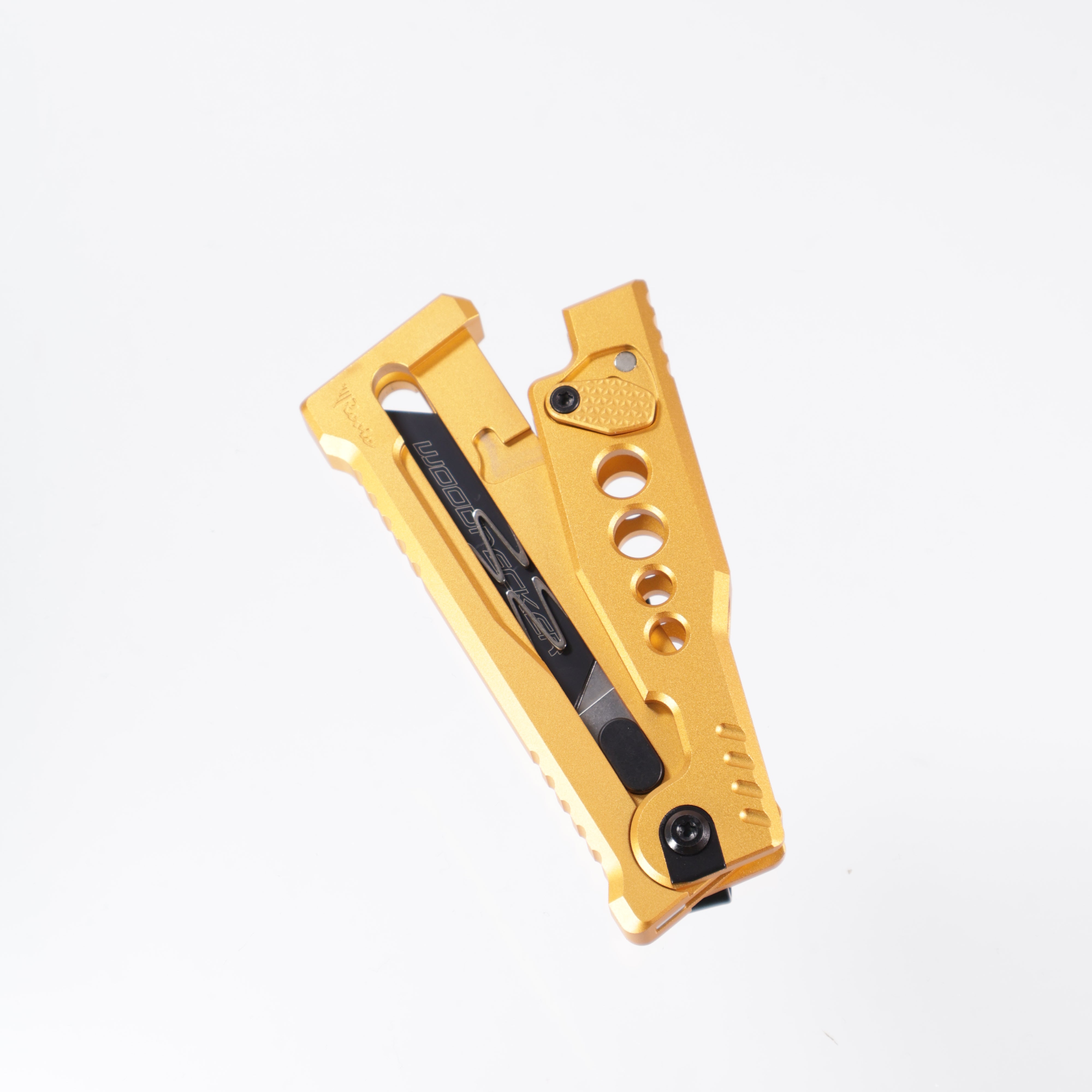 Reate EXO-U Utility - Speedhole GOLD, Aluminum Handle Box Cutter