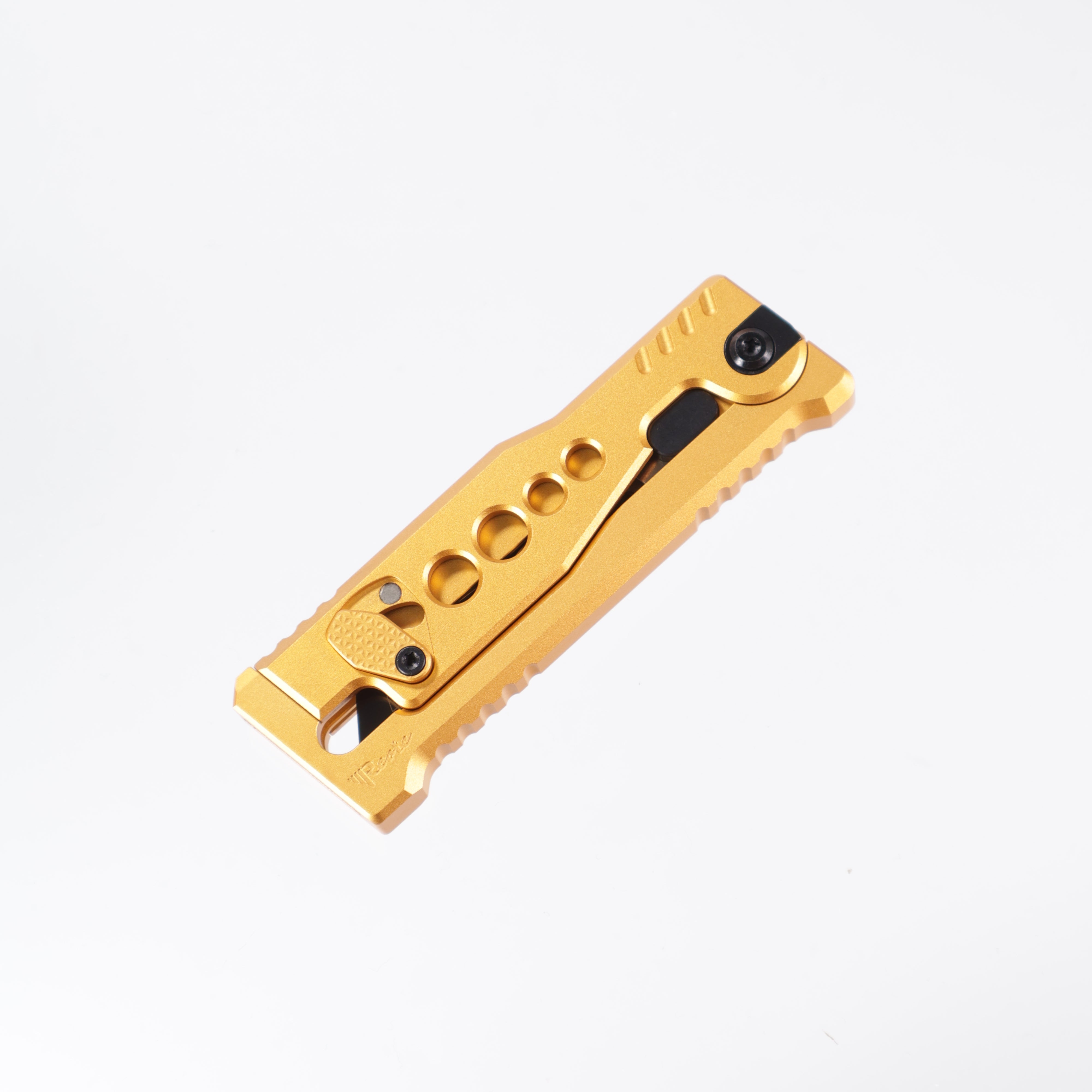 Reate EXO-U Utility - Speedhole GOLD, Aluminum Handle Box Cutter