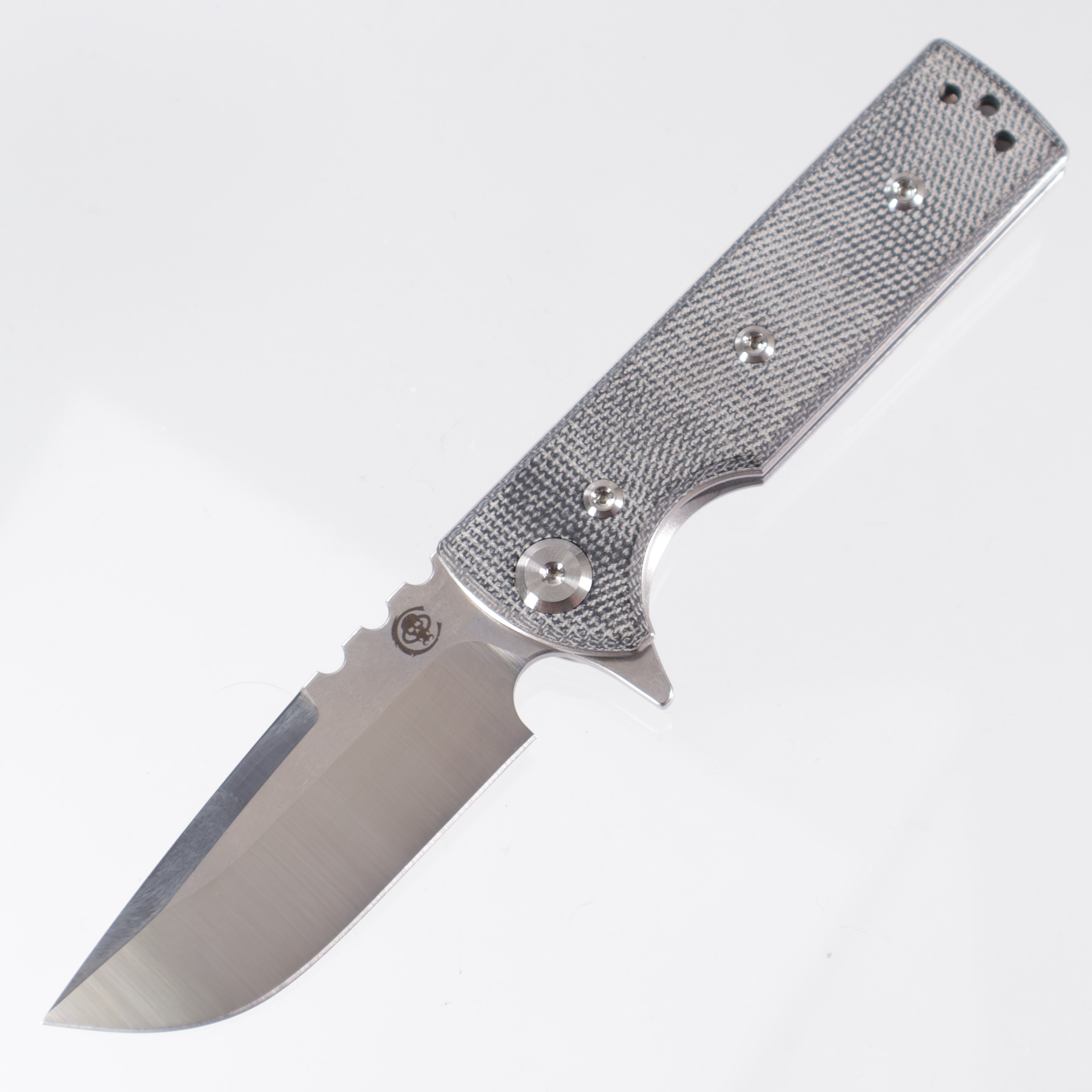 Chaves T.A.K - Blue Label Line - Drop Point Satin Elmax - Black Micarta - TAK CK-1C2-1B2A-1C0-1B