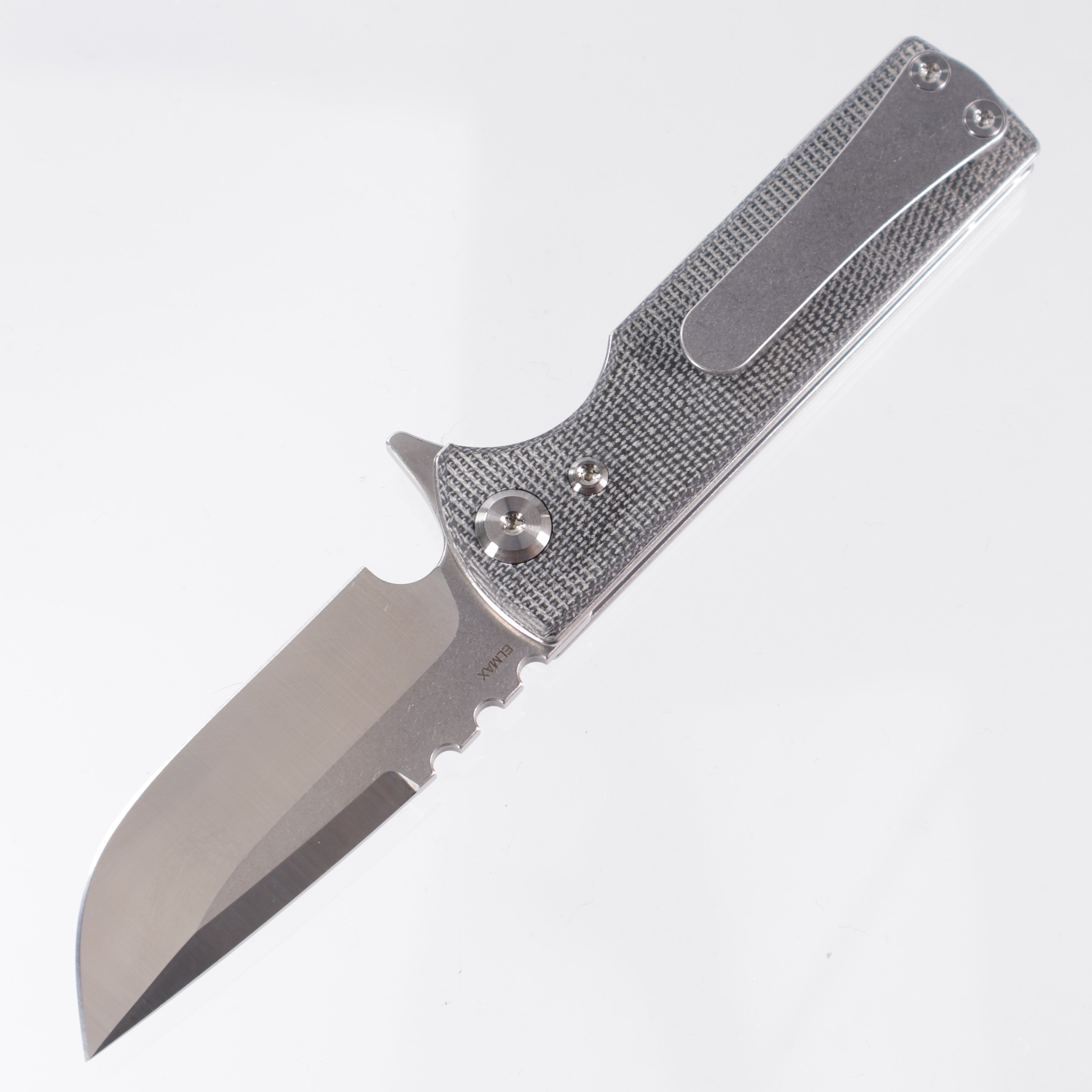 Chaves T.A.K - Blue Label Line - Drop Point Satin Elmax - Black Micarta - TAK CK-1C2-1B2A-1C0-1B