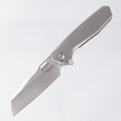 Reate Mantis - Plain Bead Blast Titanium - Satin Elmax