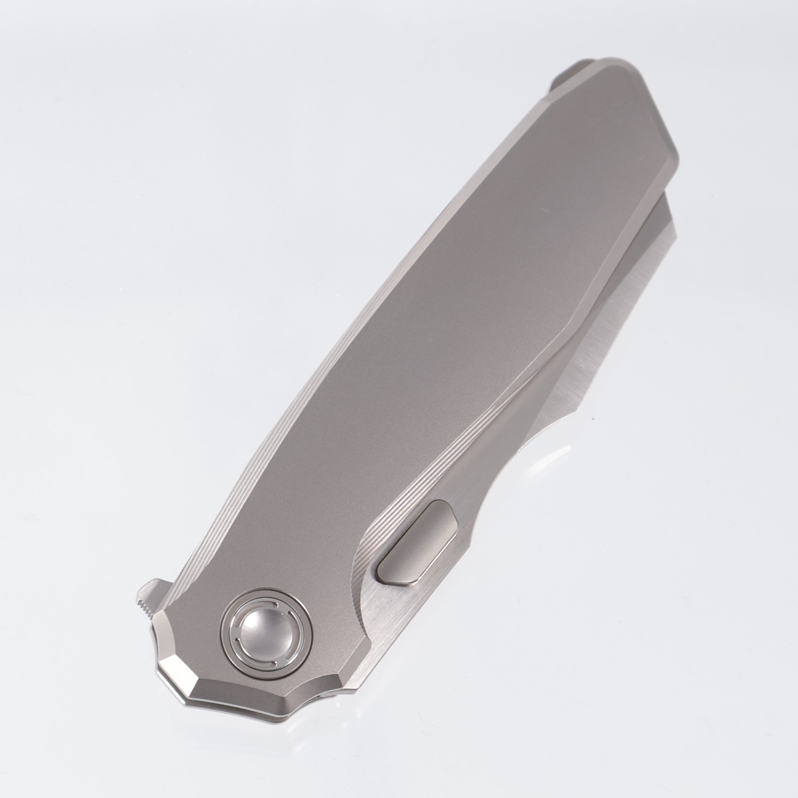 Reate Mantis - Plain Bead Blast Titanium - Satin Elmax