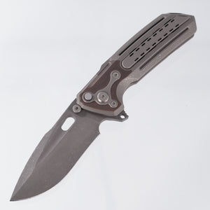 Reate Terminator-T600 - Darkwashed Titanium w/ Copper Inlay - Magnacut Acid Washed