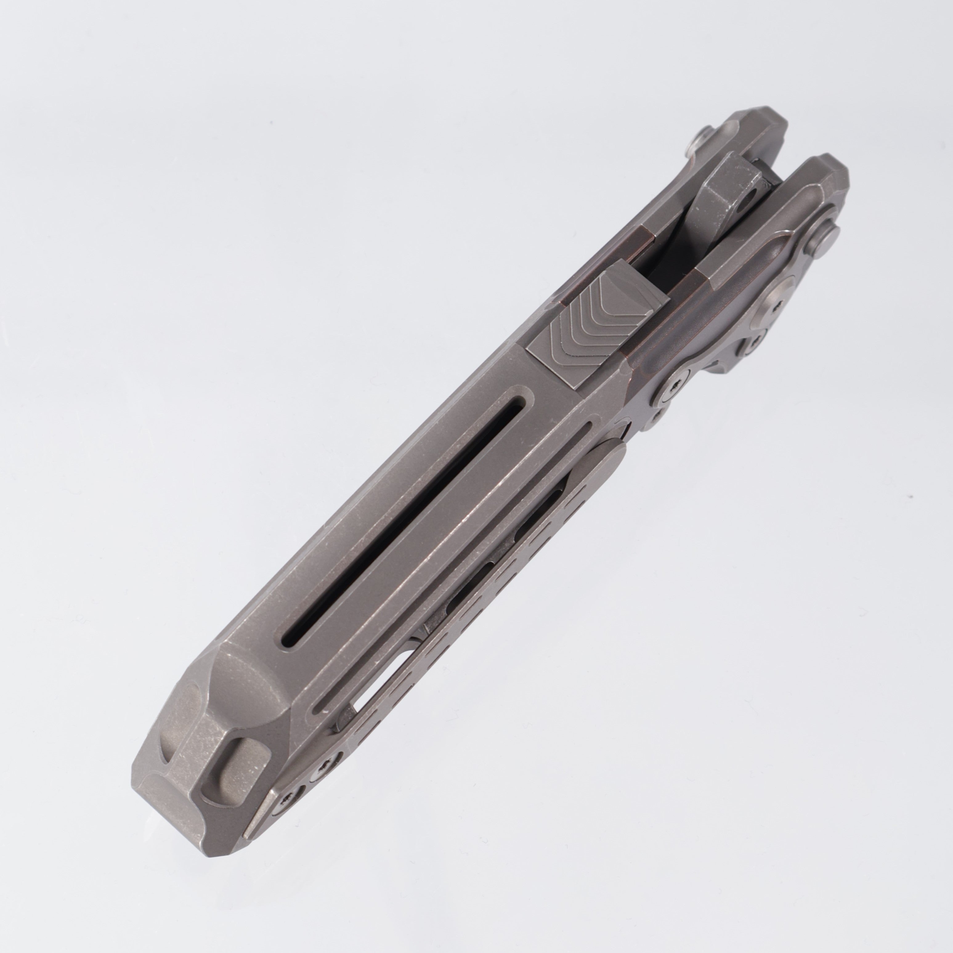 Reate Terminator-T600 - Darkwashed Titanium w/ Copper Inlay - Magnacut Acid Washed