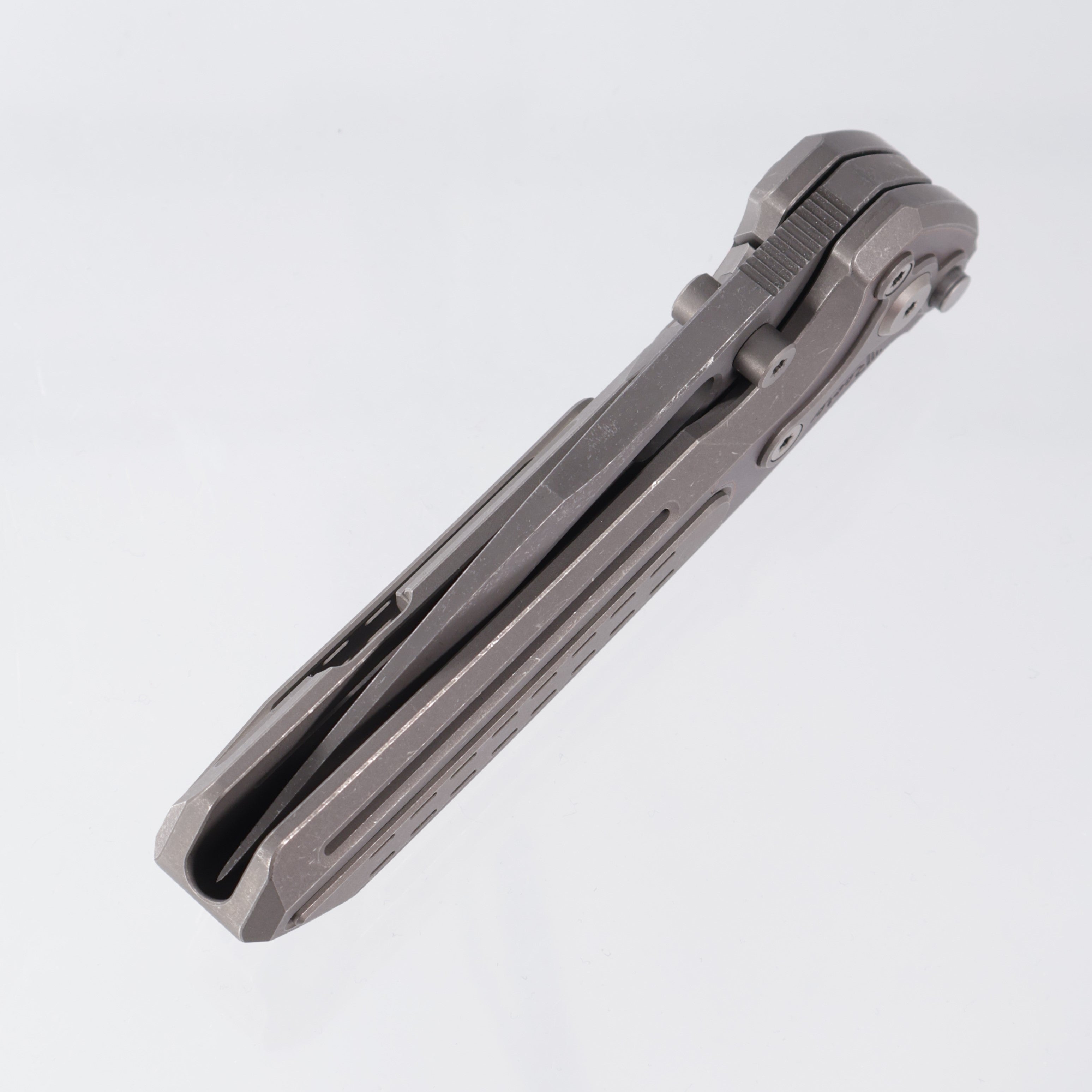 Reate Terminator-T600 - Darkwashed Titanium w/ Copper Inlay - Magnacut Acid Washed