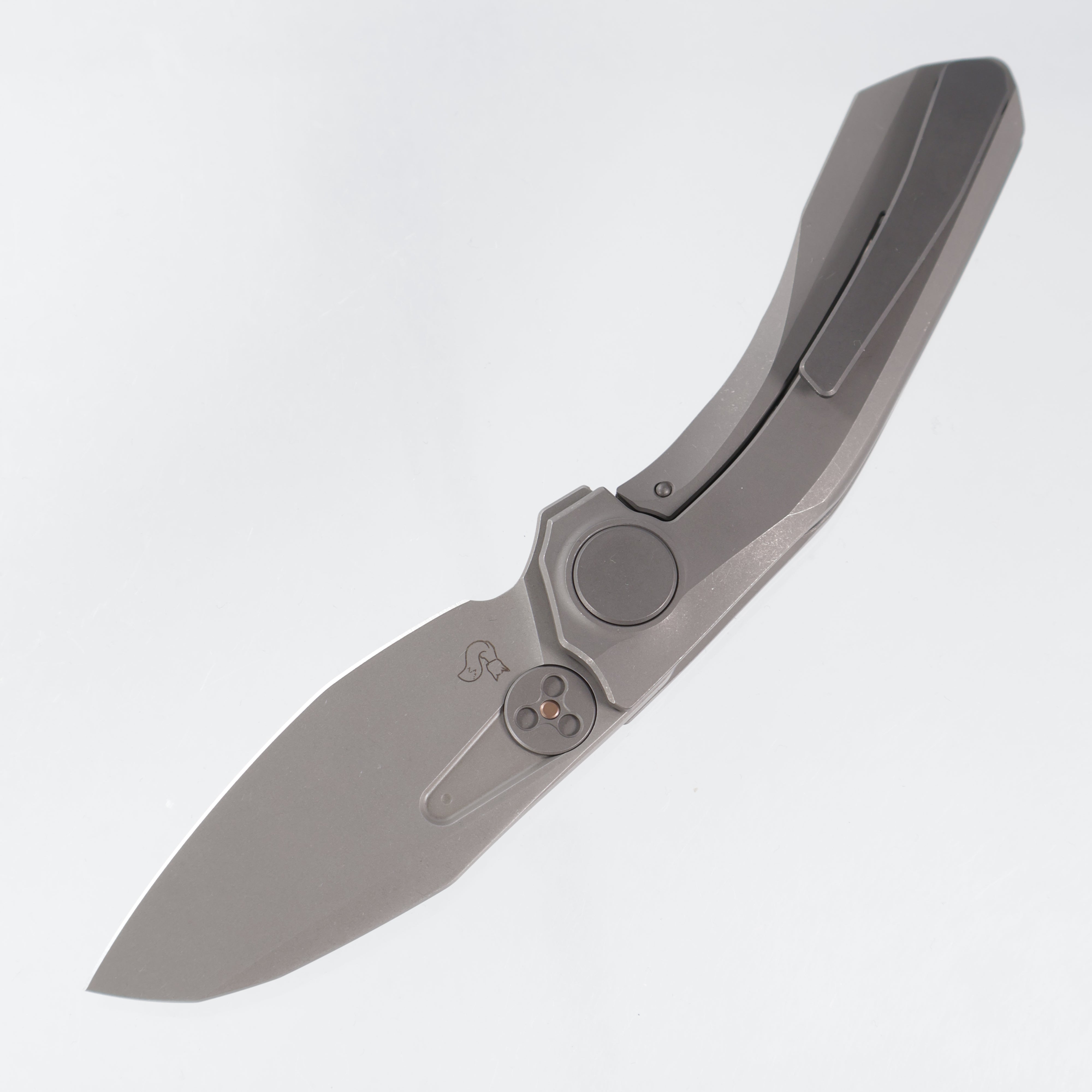 Reate VK-Frok - Stonewash Titanium w/ Stonewash Ti Hardware - Stonewash Elmax