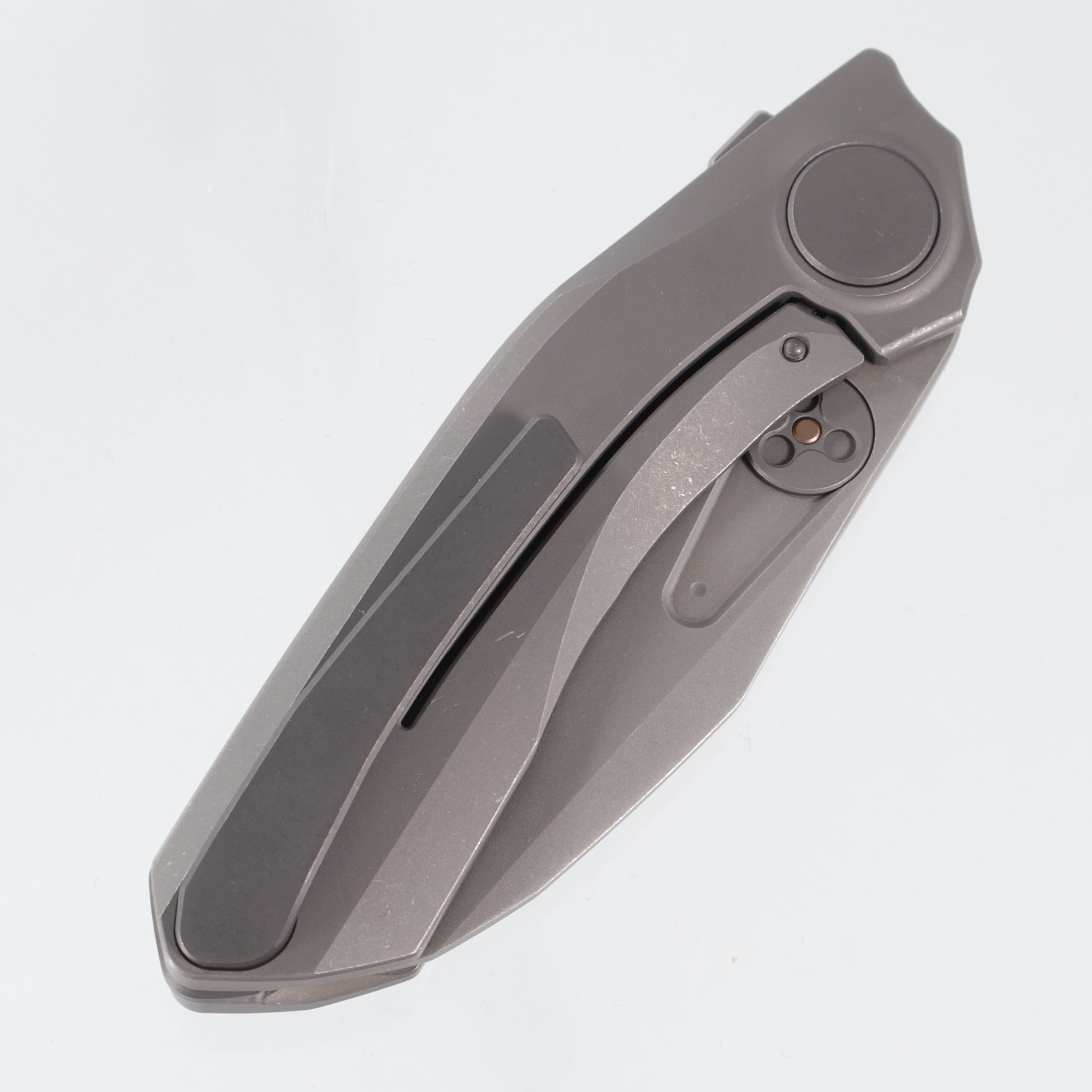 Reate VK-Frok - Stonewash Titanium w/ Stonewash Ti Hardware - Stonewash Elmax