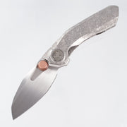 Reate VK-Frok - Crystalized Titanium w/ Satin Ti Hardware - Hand Rubbed Satin Elmax