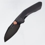 Reate VK-Frok - Black PVD Titanium w/ Black Satin Ti Hardware - Satin DLC Elmax