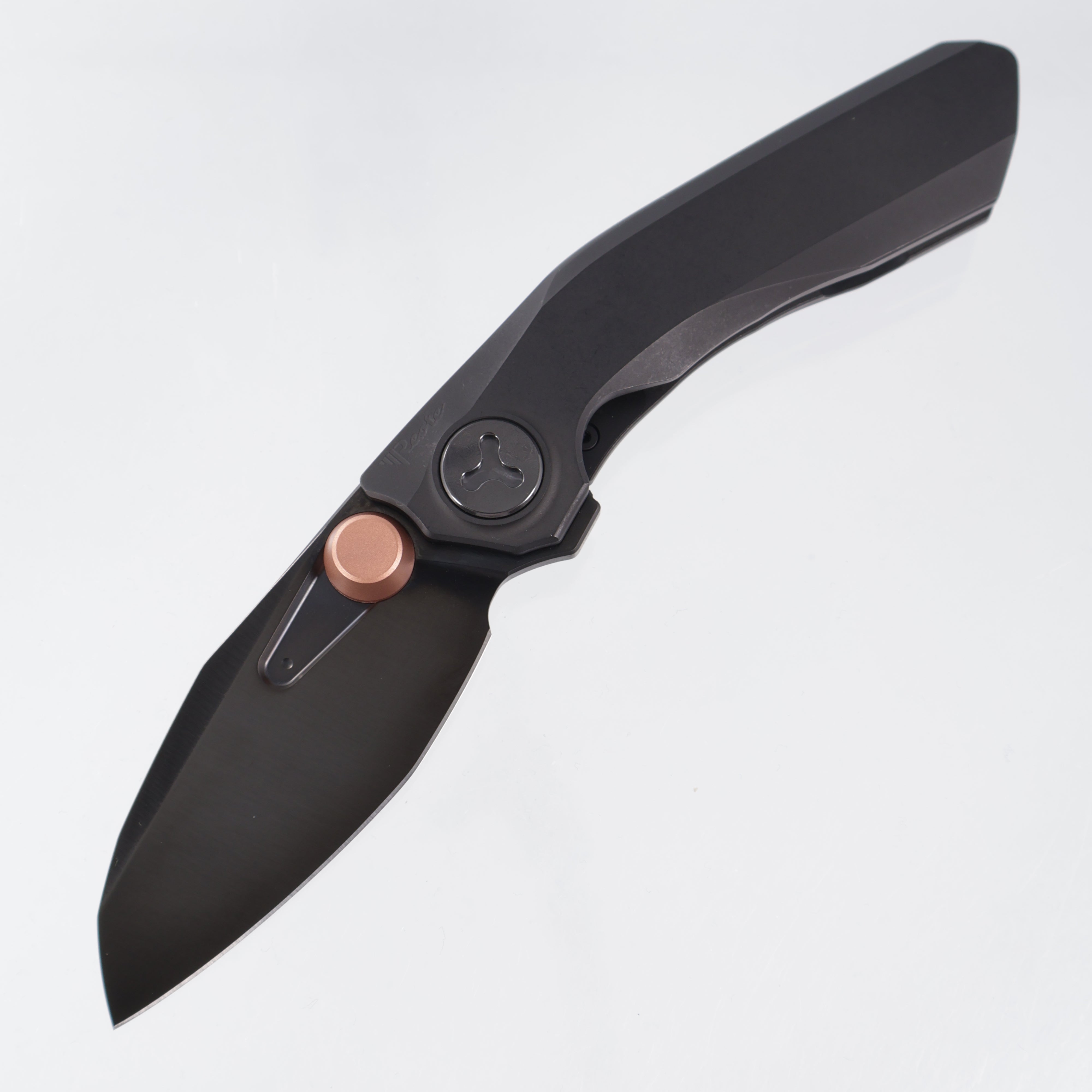 Reate VK-Frok - Black PVD Titanium w/ Black Satin Ti Hardware - Satin DLC Elmax