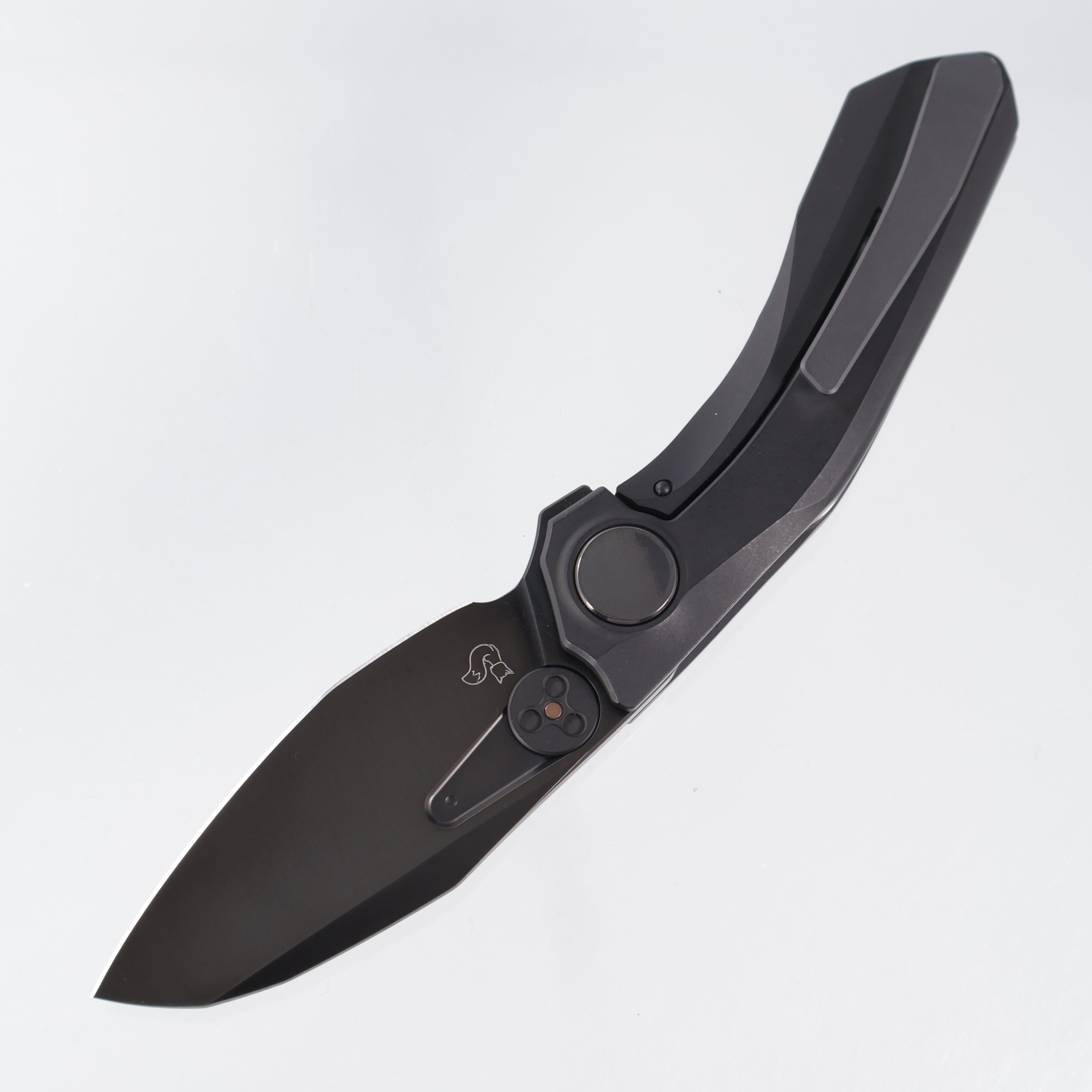 Reate VK-Frok - Black PVD Titanium w/ Black Satin Ti Hardware - Satin DLC Elmax