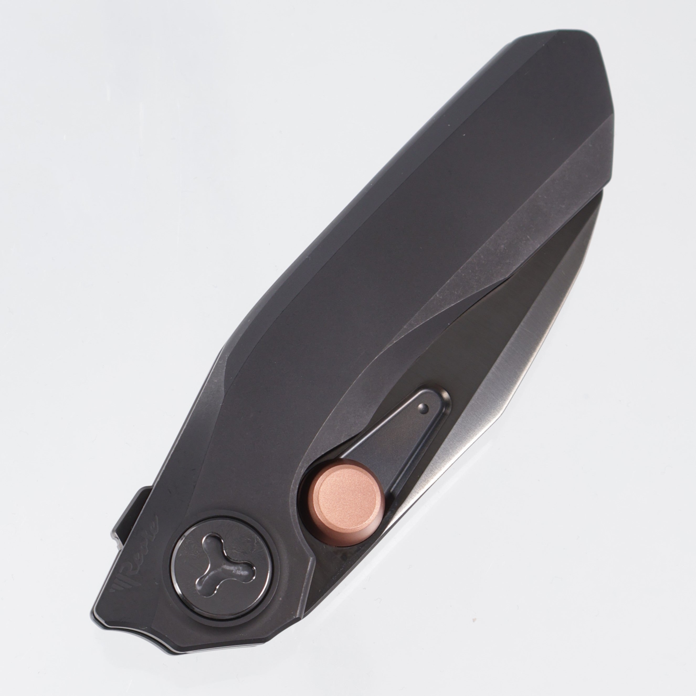 Reate VK-Frok - Black PVD Titanium w/ Black Satin Ti Hardware - Satin DLC Elmax