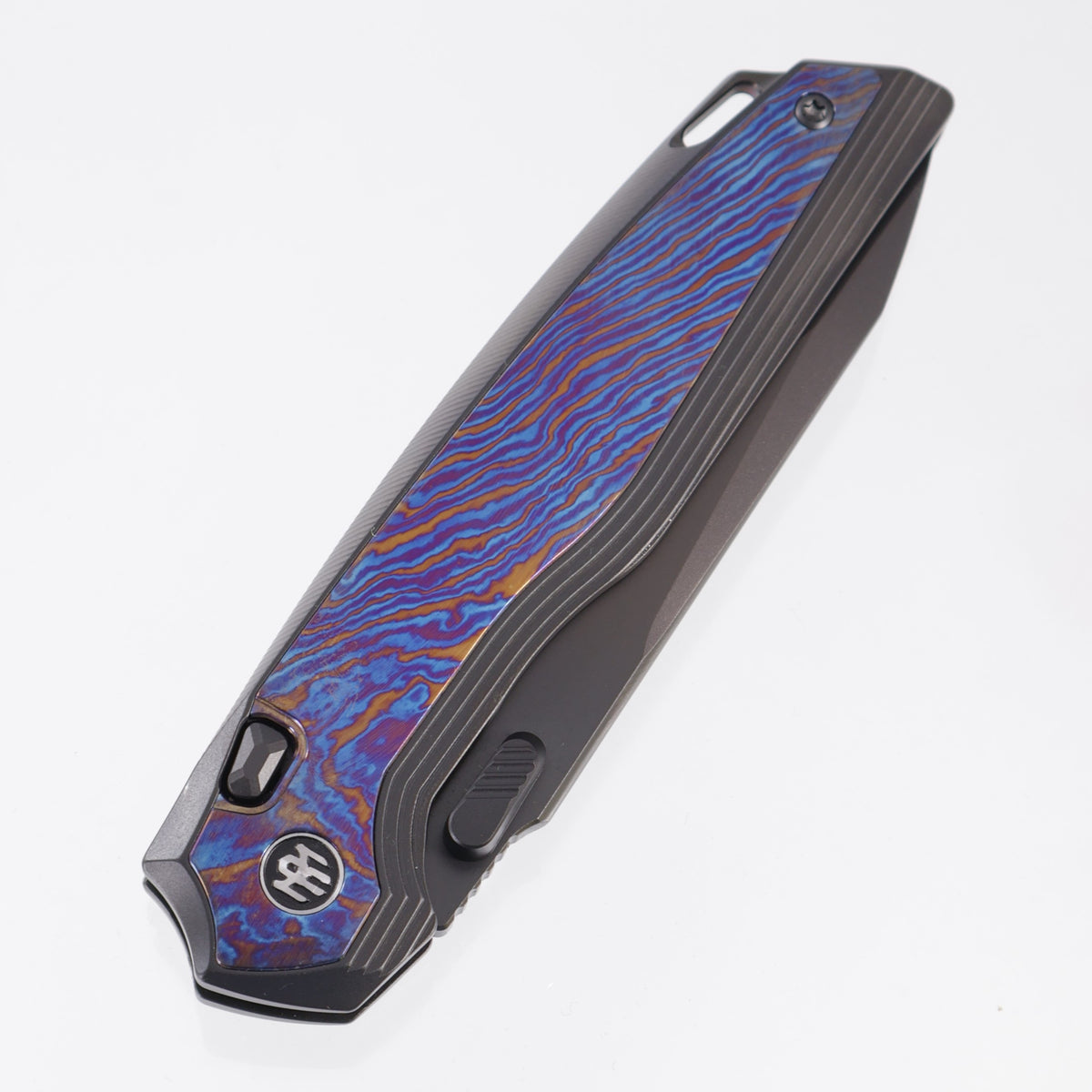 Remette RT-ONE Integral - DLC Titanium w/ Timascus Inlays - DLC M390 - ONEA1