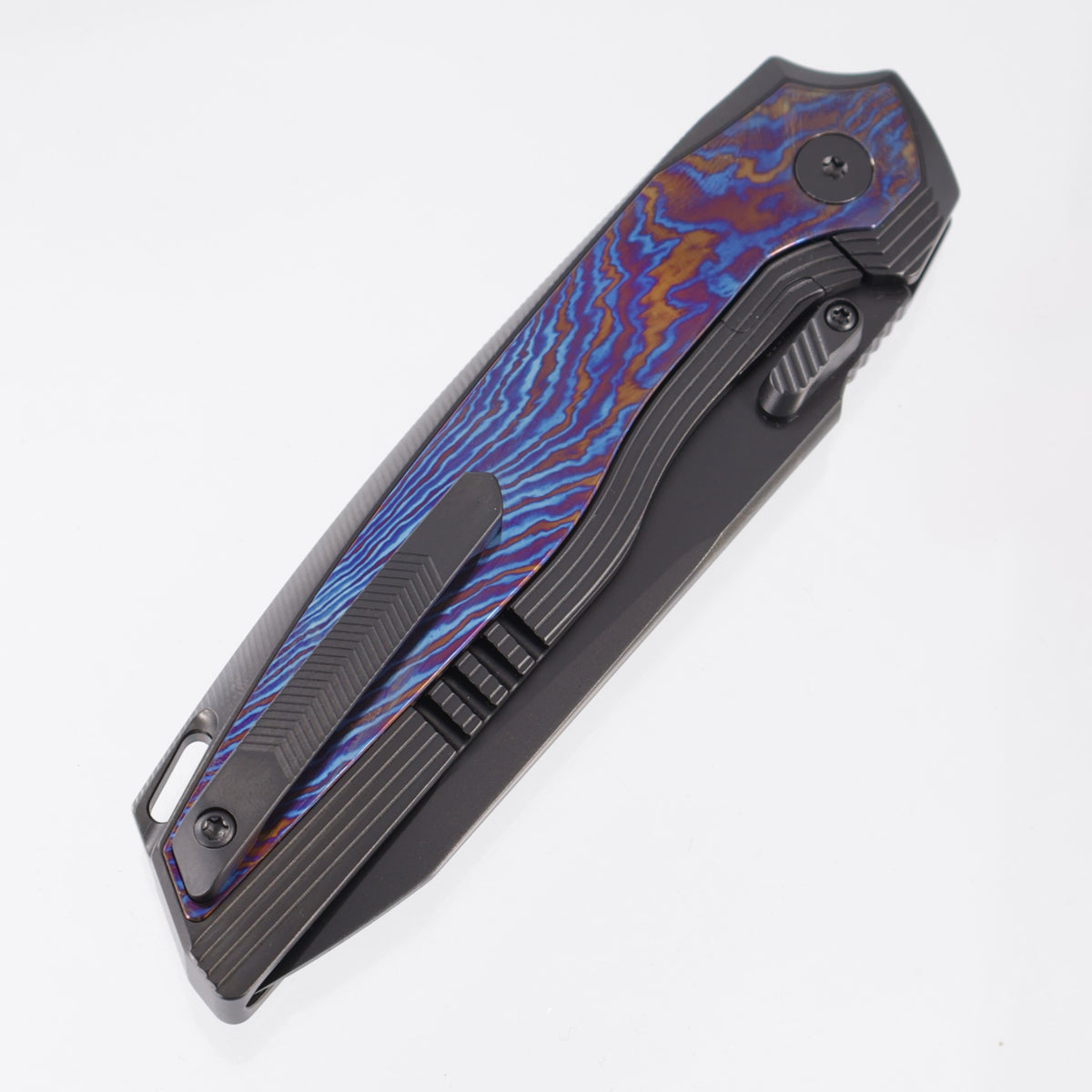 Remette RT-ONE Integral - DLC Titanium w/ Timascus Inlays - DLC M390 - ONEA1