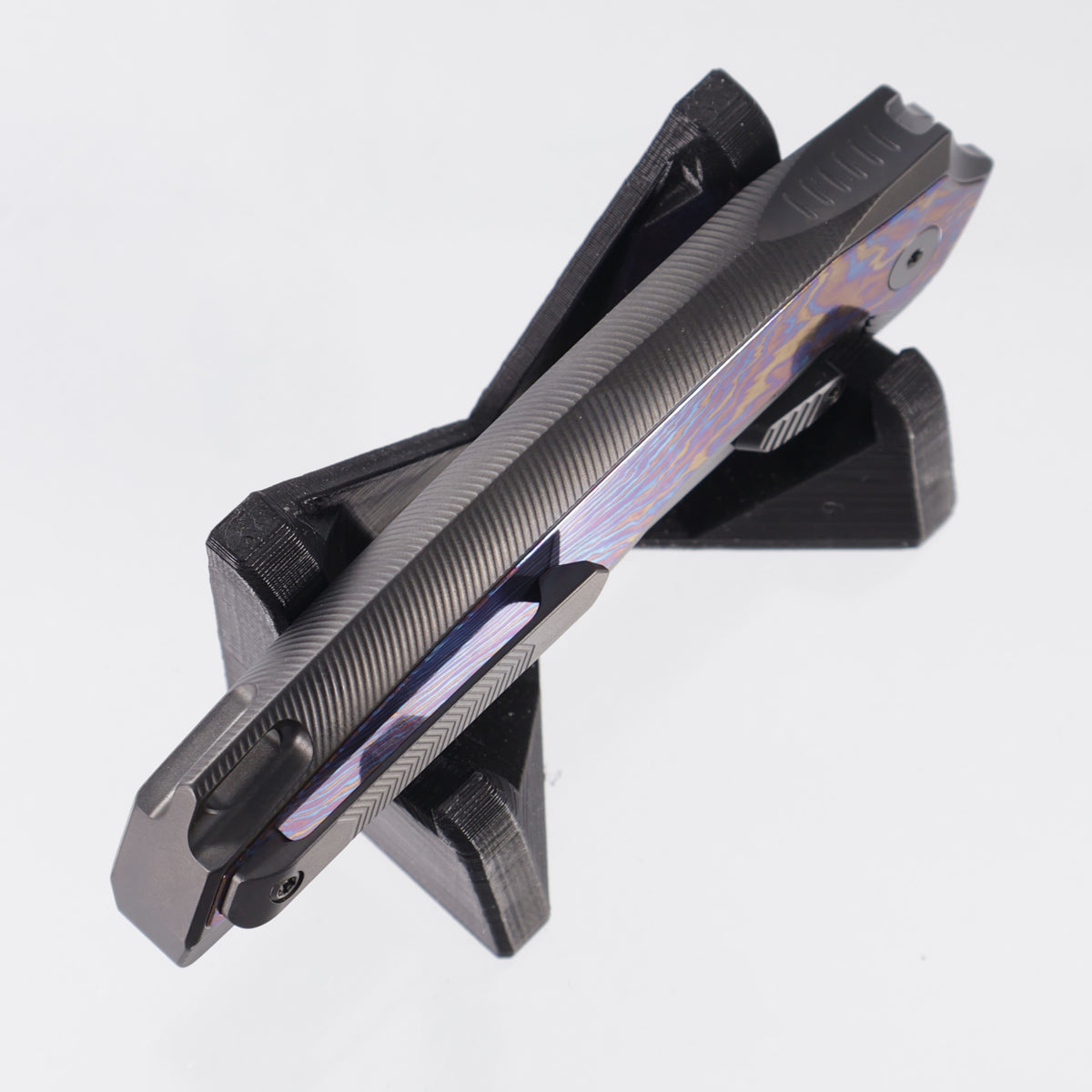 Remette RT-ONE Integral - DLC Titanium w/ Timascus Inlays - DLC M390 - ONEA1