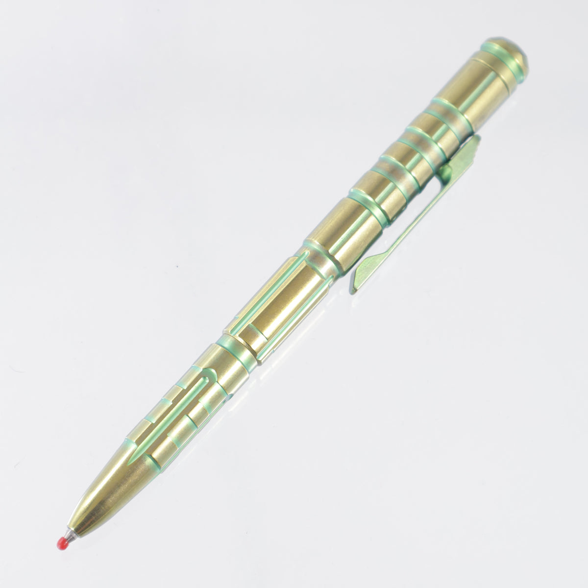 Remette RT-TP1C Slide Click Action Pen - Green & Bronze Titanium