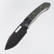 Remette Orca - Black Titanium w/ Luminous Carbon Fiber Inlays & Blue Pivot Collars - DLC M390 - ORCALS
