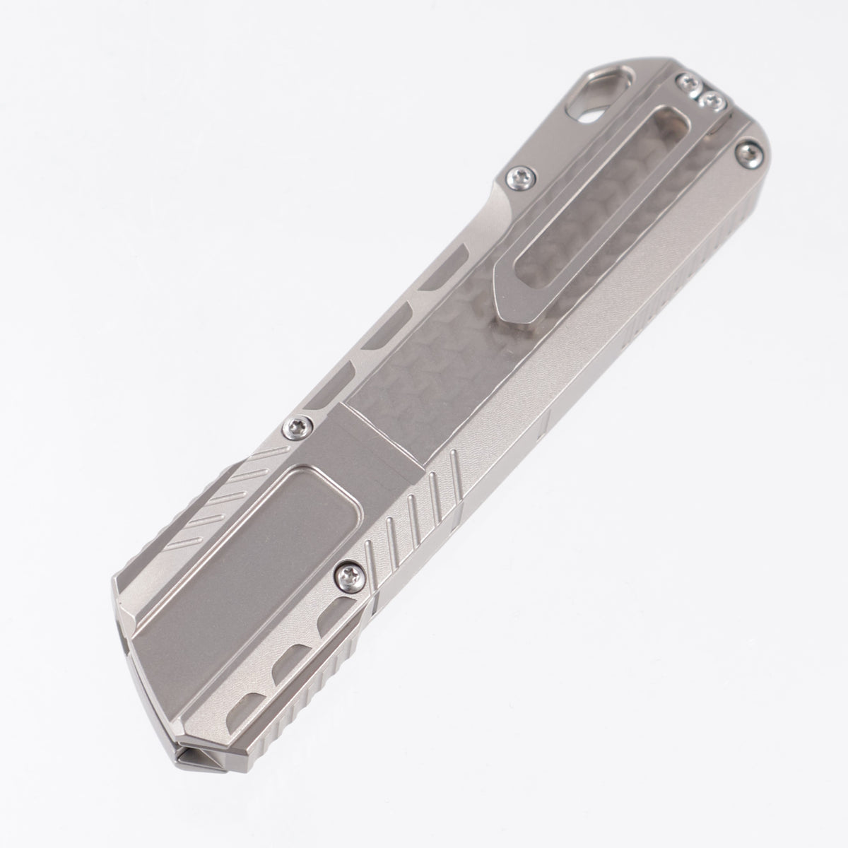 Remette Sharp Leopard - 3D Chevron Millled Titanium - Pearlescent M390 - RTSLA