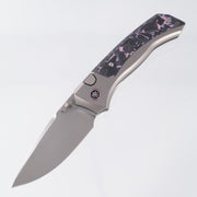 Remette Steed - Pink/Black CF & Titanium - M390 Pearlescent Stonewash - RTWS-TP