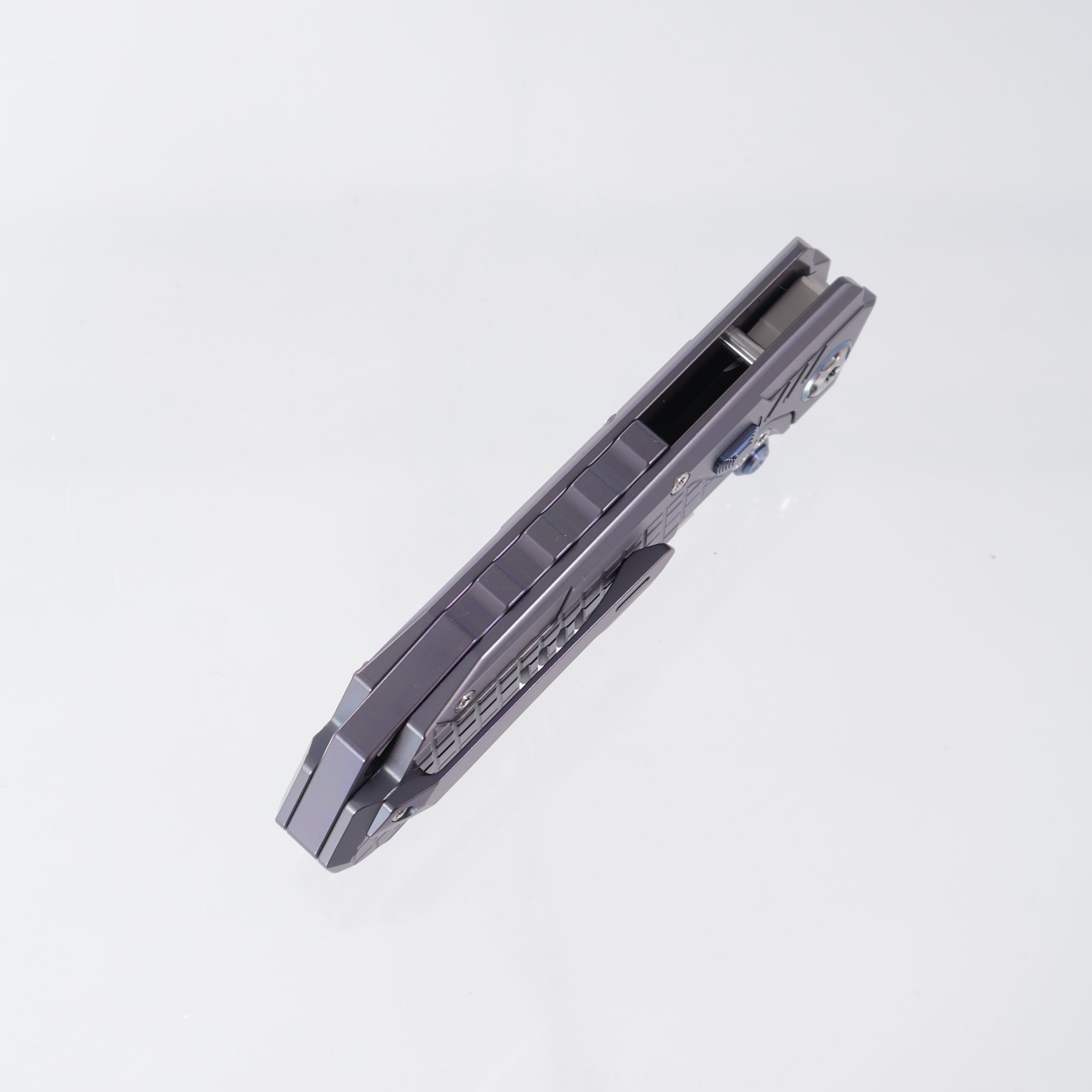 Remette Cool Leopard - Blue Frag Titanium - Tanto M390 Pearlescent Stonewash - RTKS-L