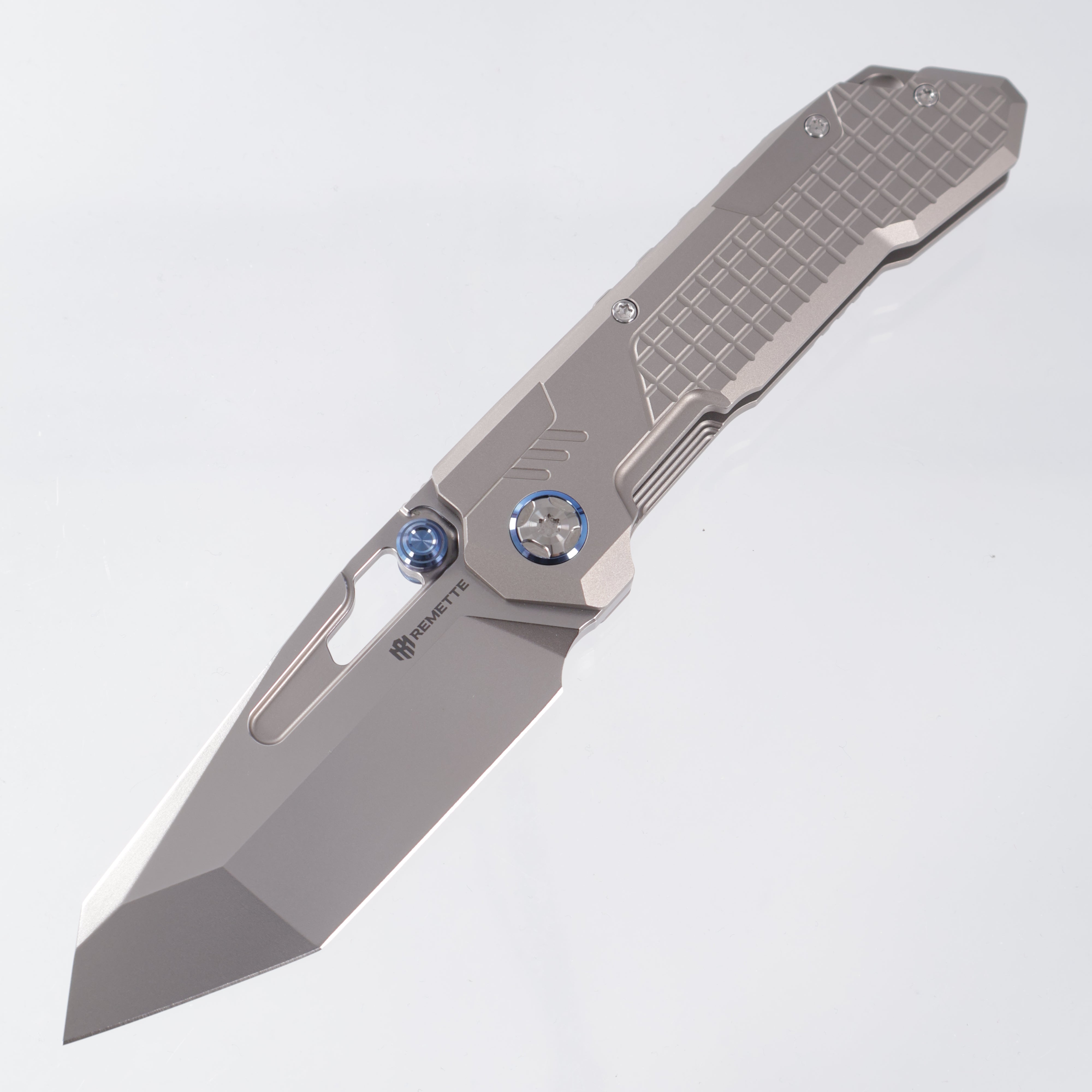 Remette Cool Leopard - Frag Titanium - Tanto M390 Pearlescent Stonewash - RTKS-T