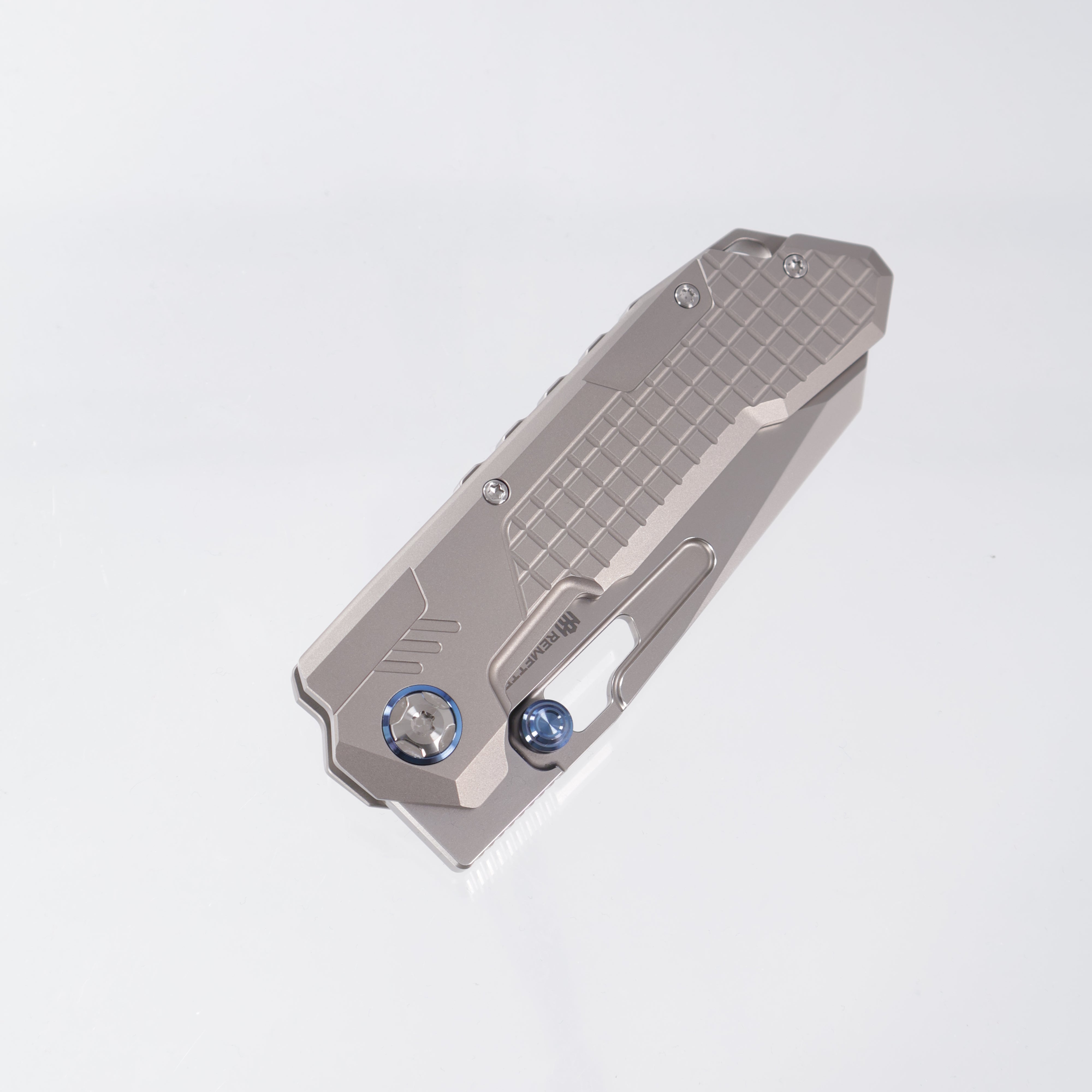 Remette Cool Leopard - Frag Titanium - Tanto M390 Pearlescent Stonewash - RTKS-T