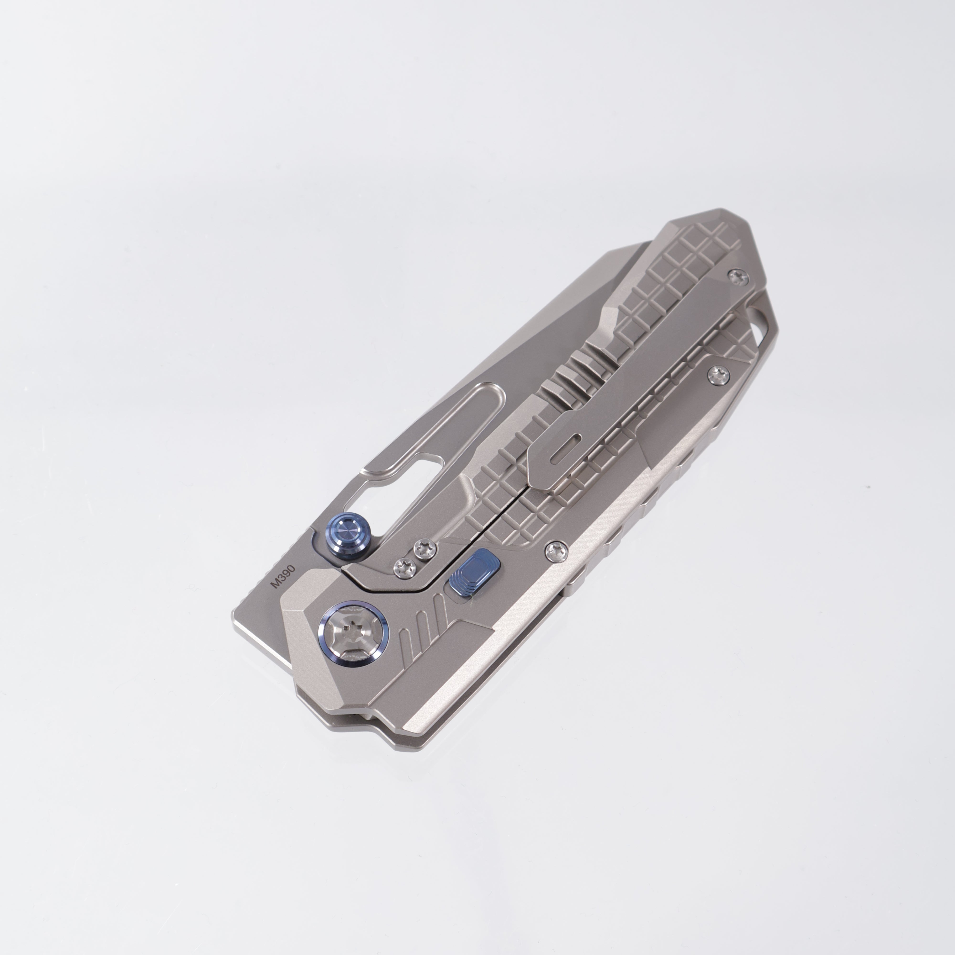 Remette Cool Leopard - Frag Titanium - Tanto M390 Pearlescent Stonewash - RTKS-T