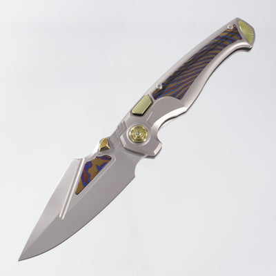 Remette Sceptre - Titanium w/ Timascus Inlay - M390 w/ Timascus Inlay - Button Framelock - SCPT-A