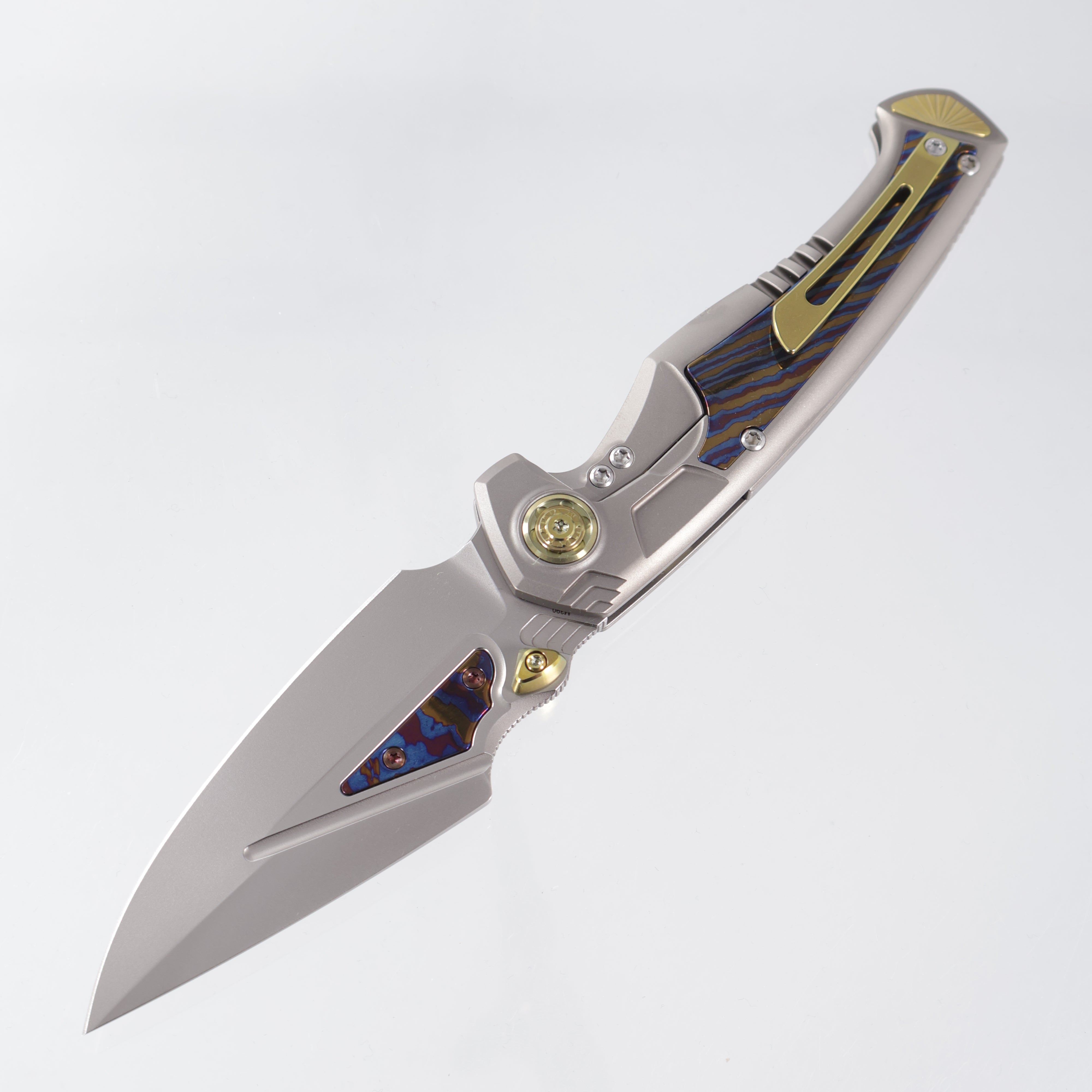 Remette Sceptre - Titanium w/ Timascus Inlay - M390 w/ Timascus Inlay - Button Framelock - SCPT-A