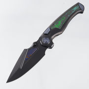 Remette Scepter - DLC Titanium w/ Kelp Bed Camo Carbon Inlays & Blue Hardware - DLC M390 w/ Timascus Inlays - SCPT-E