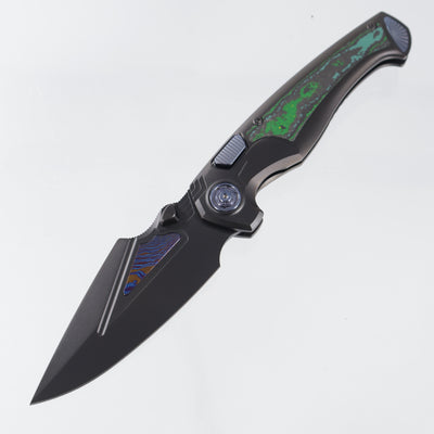 Remette Scepter - DLC Titanium w/ Kelp Bed Camo Carbon Inlays & Blue Hardware - DLC M390 w/ Timascus Inlays - SCPT-E