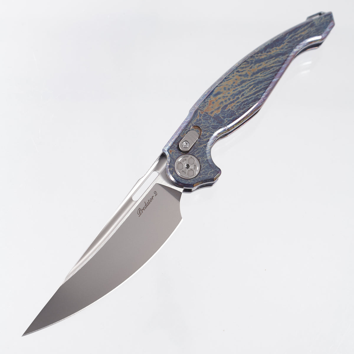Rike Predator 2 Integral - Flamed Titanium Chassis - Pearlescent M390 - 2/FB