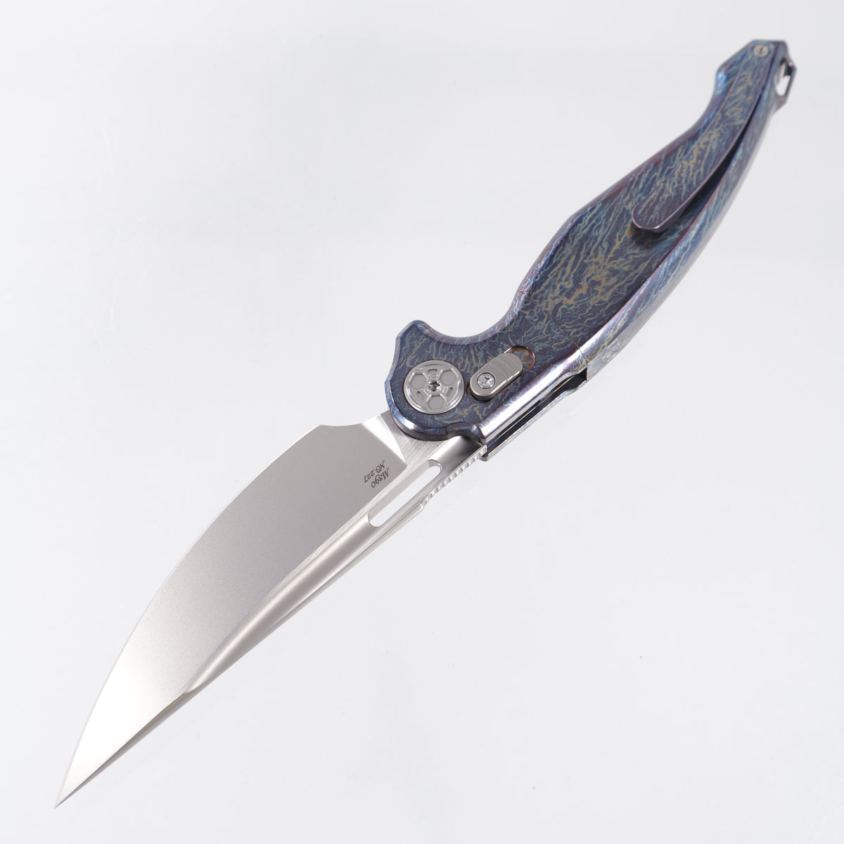 Rike Predator 2 Integral - Flamed Titanium Chassis - Pearlescent M390 - 2/FB