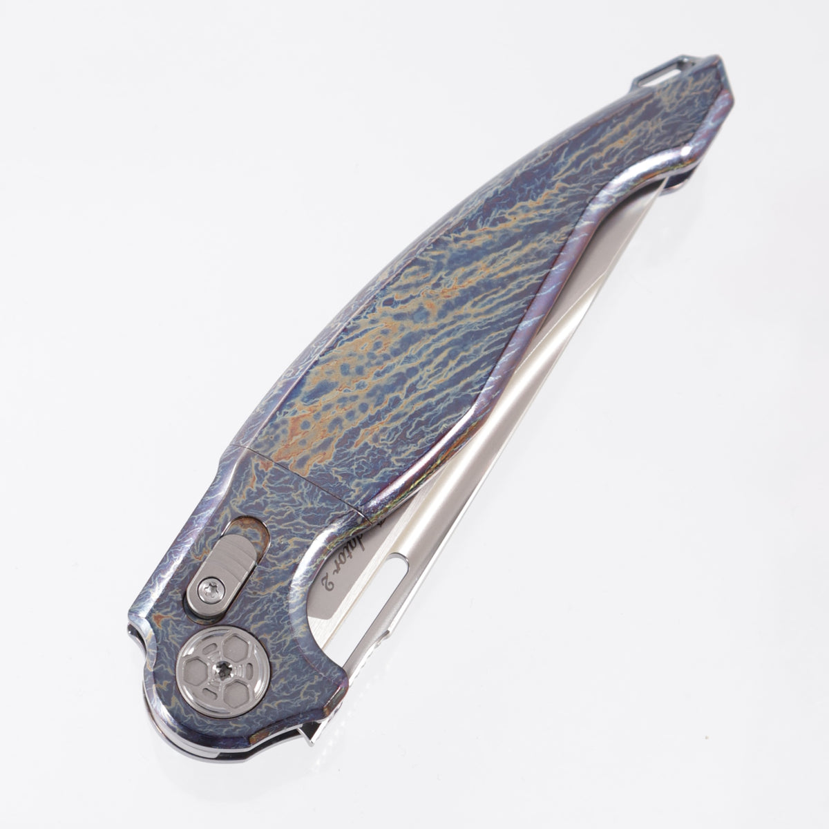 Rike Predator 2 Integral - Flamed Titanium Chassis - Pearlescent M390 - 2/FB