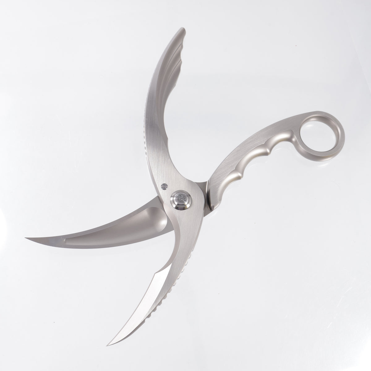 Rike Tactical Scissors - Stonewash w/ Satin Flats 4116 Stainless Steel - TS01-P
