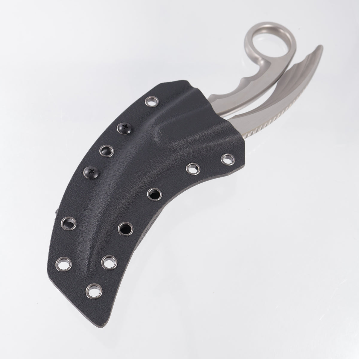 Rike Tactical Scissors - Stonewash w/ Satin Flats 4116 Stainless Steel - TS01-P
