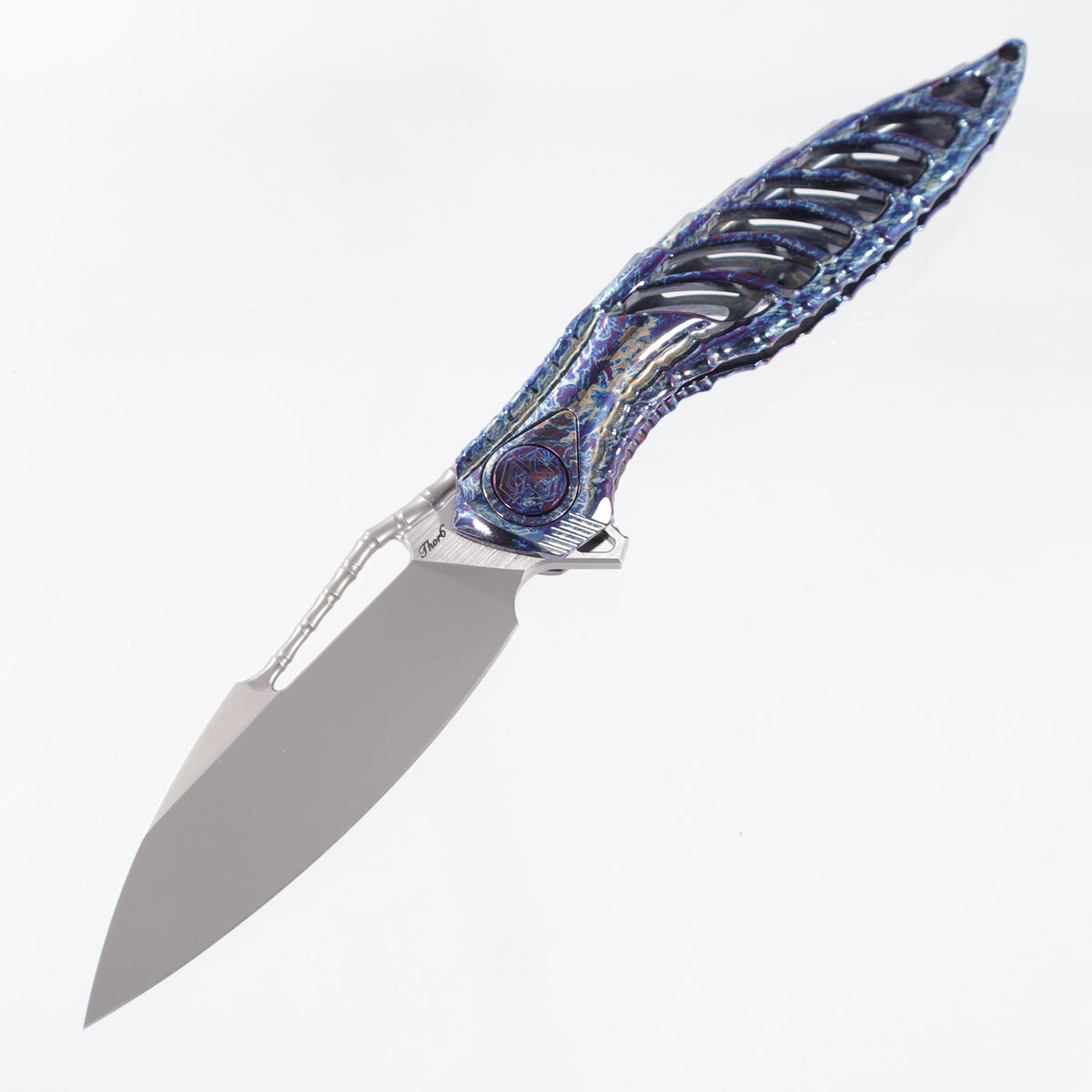 Rike Thor 6-M Integral - Flamed Titanium Chassis - Pearlescent M390 - FB