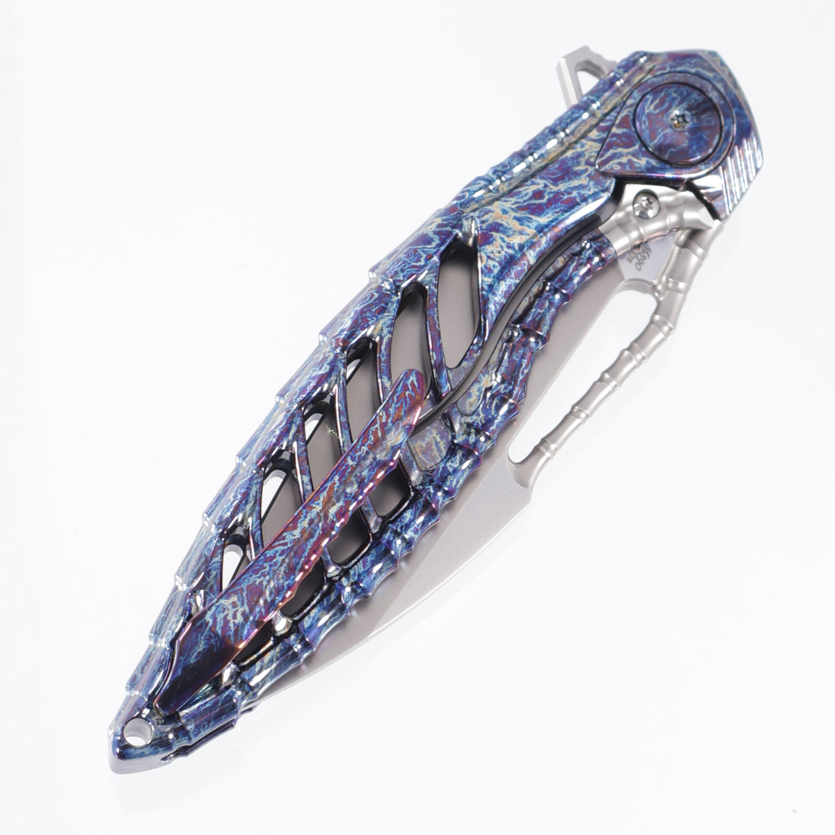 Rike Thor 6-M Integral - Flamed Titanium Chassis - Pearlescent M390 - FB