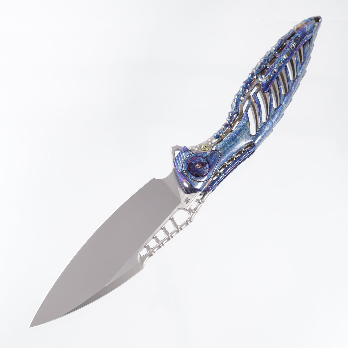 Rike Thor 6 Plus Integral - Flamed Titanium Chassis - Pearlescent M390 - FB