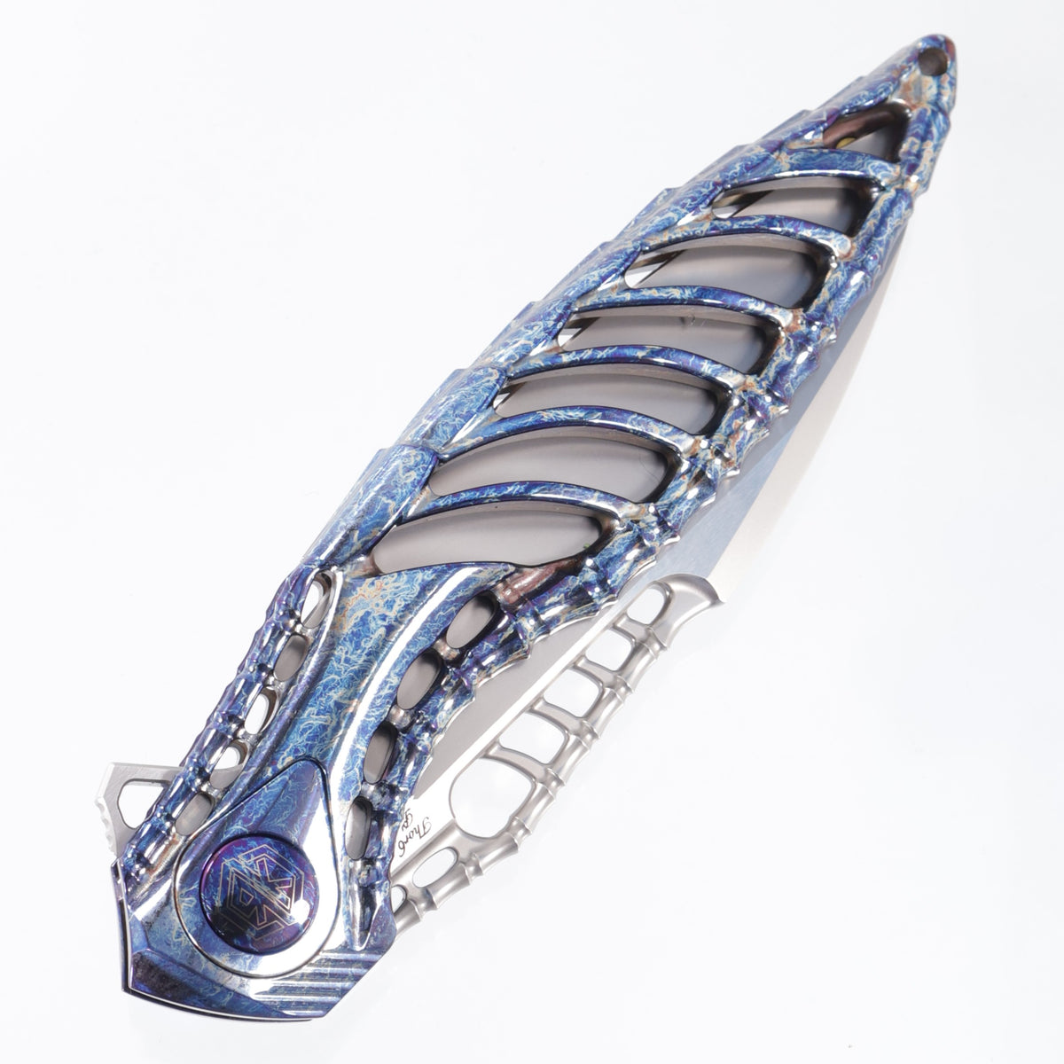 Rike Thor 6 Plus Integral - Flamed Titanium Chassis - Pearlescent M390 - FB