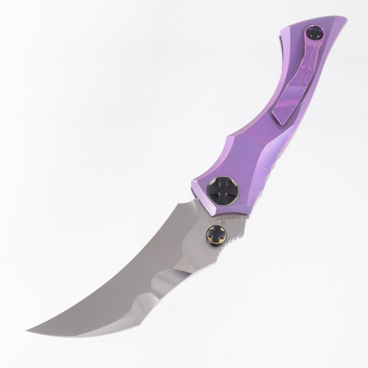 Rike x Forever Steel Dracula Integral - Purple Anodized Titanium - Satin M390 - Pu