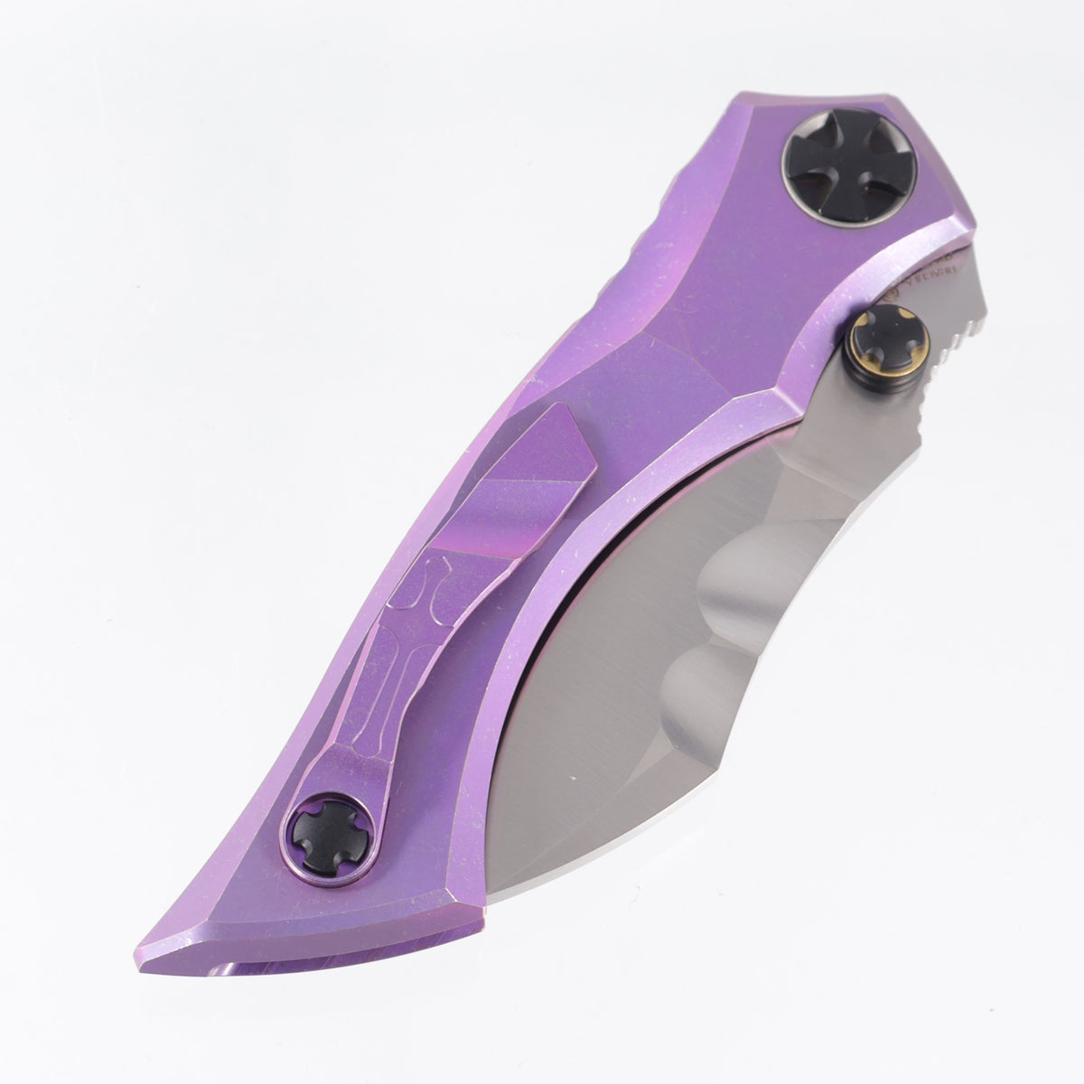Rike x Forever Steel Dracula Integral - Purple Anodized Titanium - Satin M390 - Pu