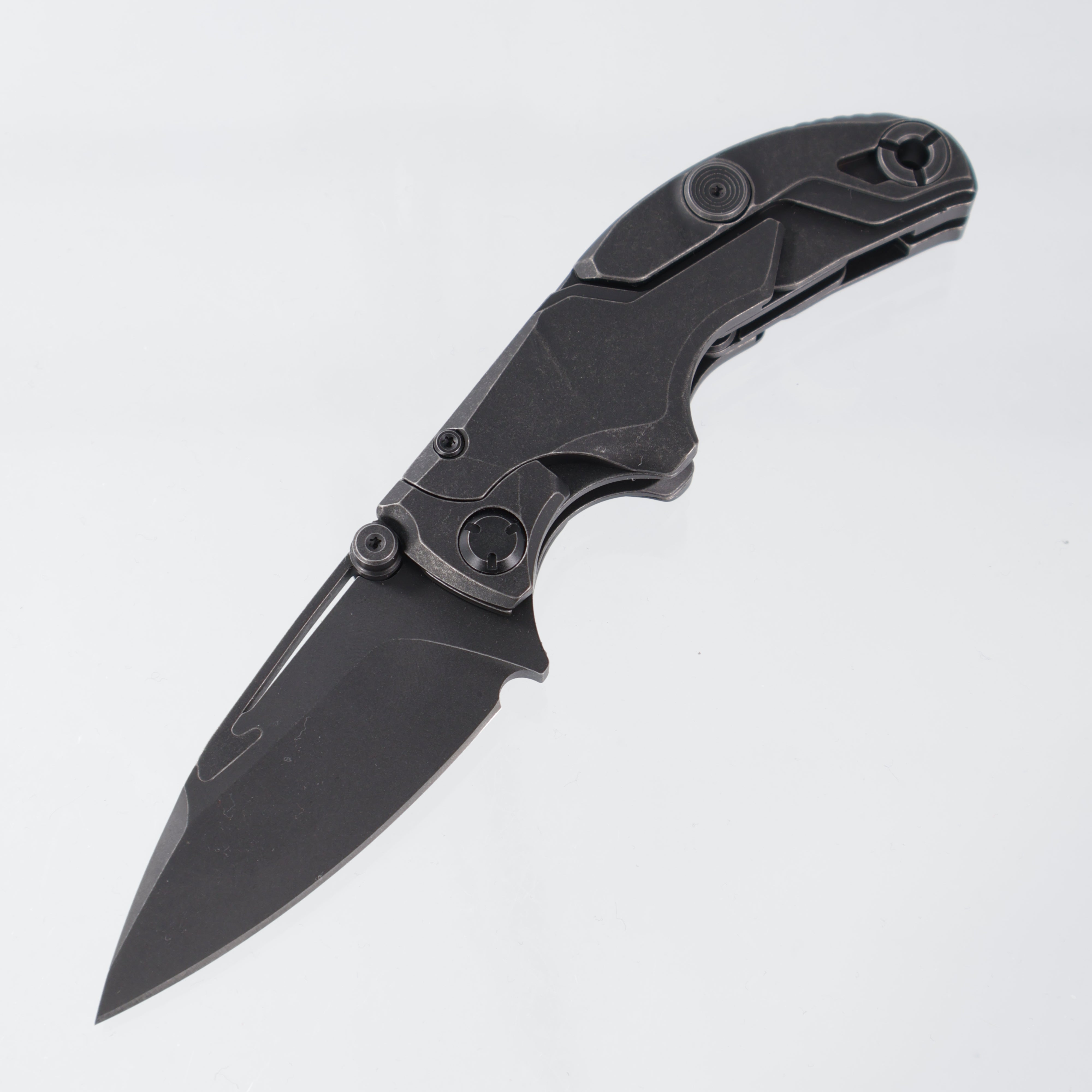 Rike Alkaid - M390 Blackwash - Titanium Blackwash Handle - RK-13307-3 Rike Knife/Forever Steel