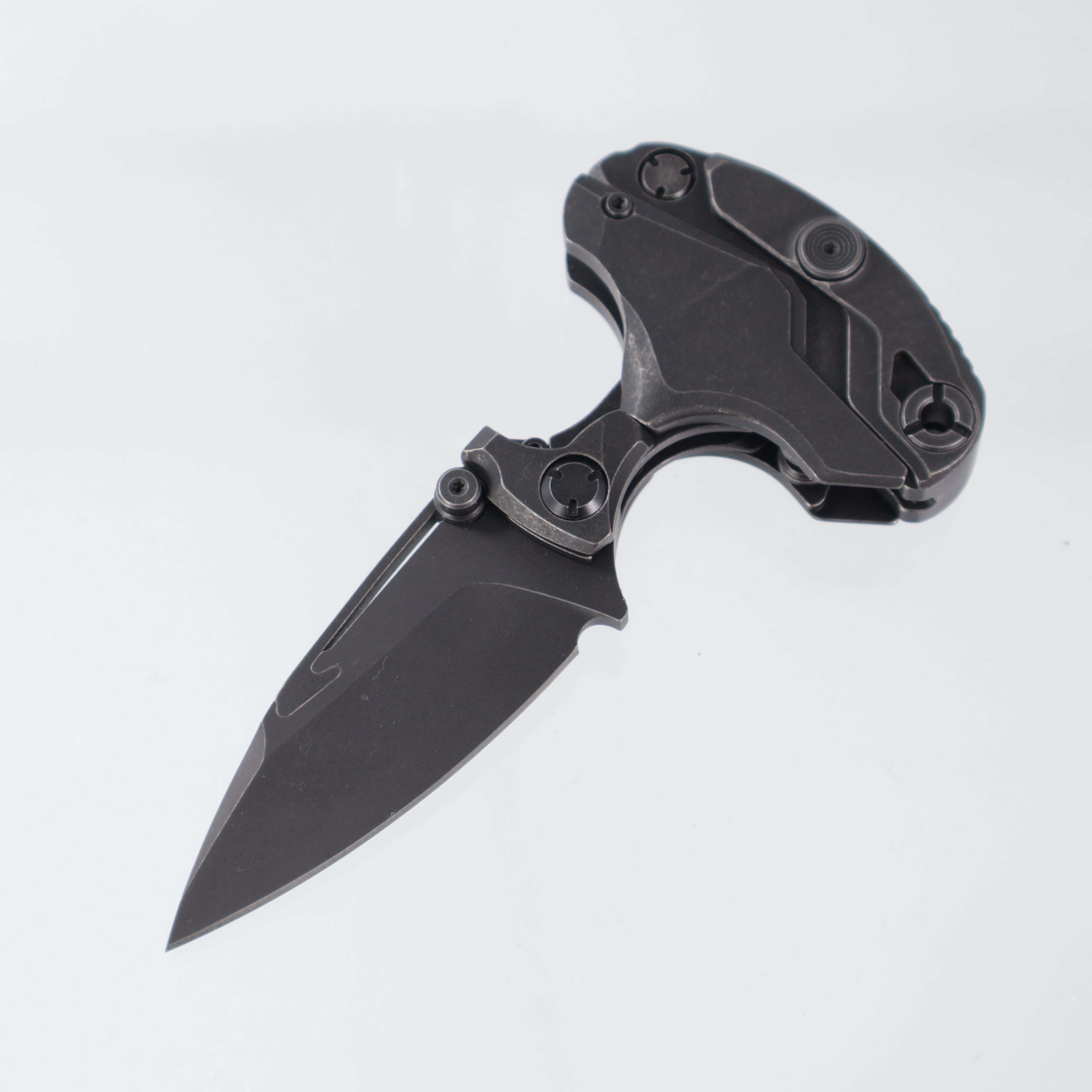 Rike Alkaid - M390 Blackwash - Titanium Blackwash Handle - RK-13307-3 Rike Knife/Forever Steel