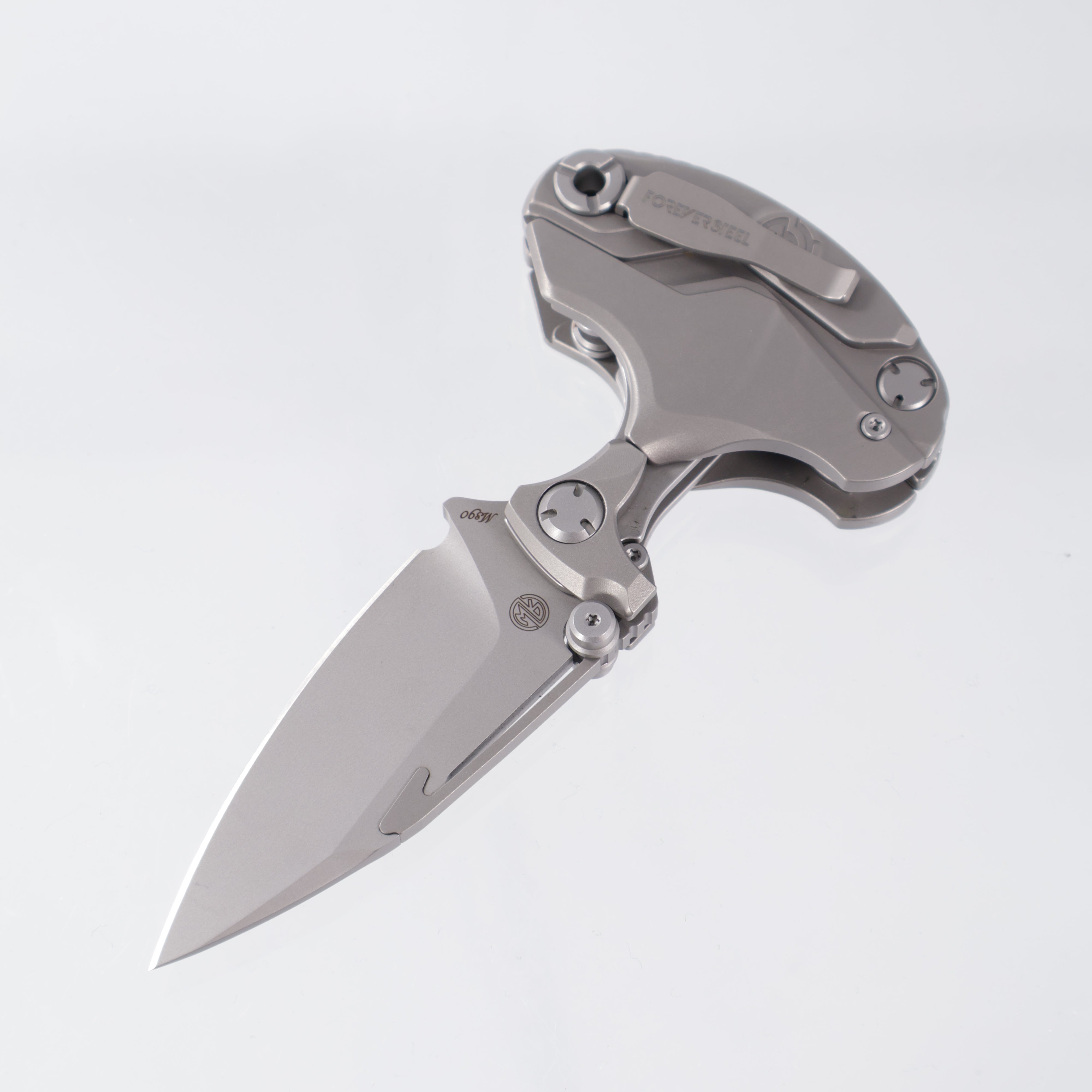 Rike Alkaid - M390 Stonewash - Titanium Handle - RK-13307-1 Rike Knife/Forever Steel